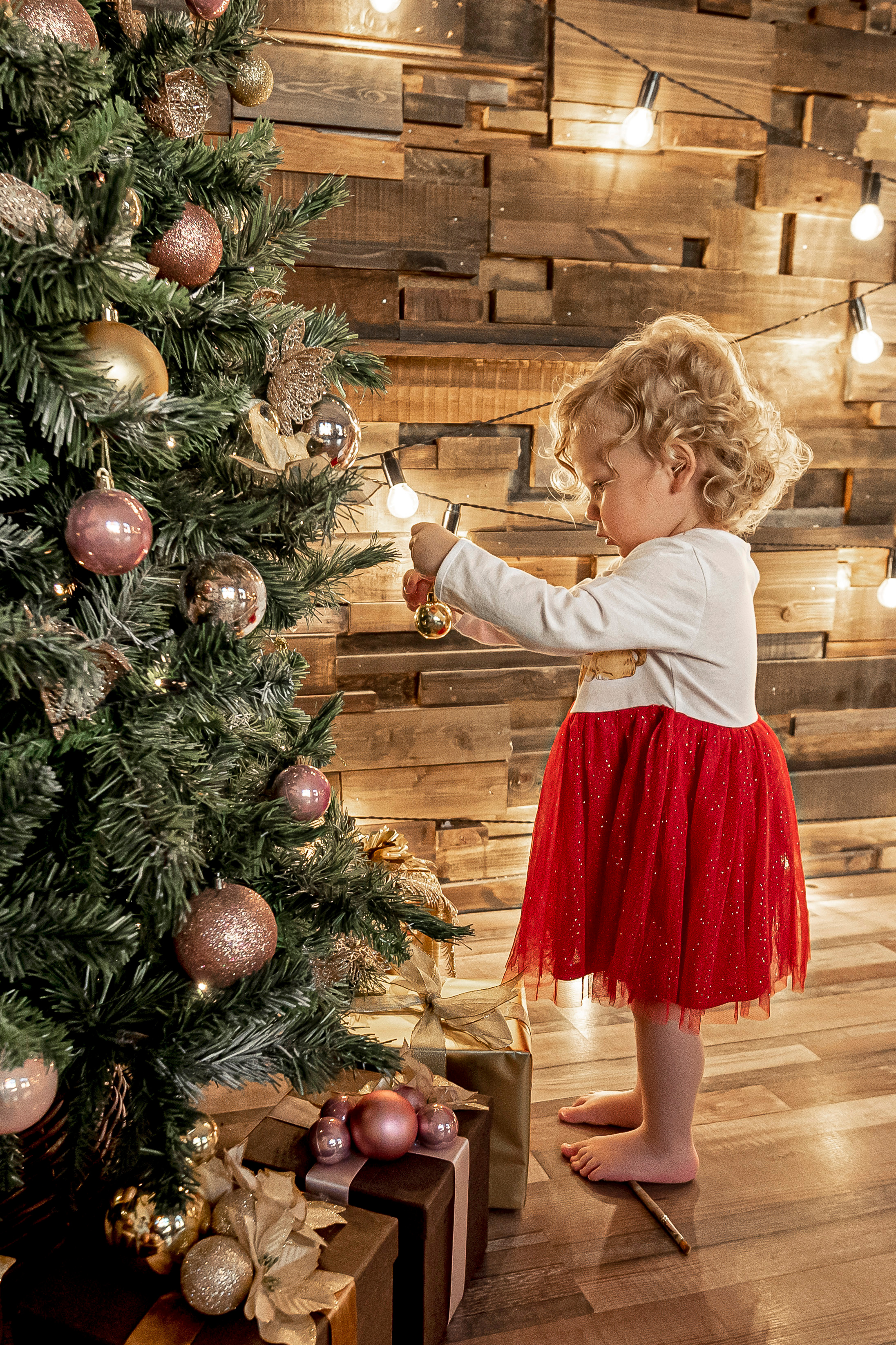 Детская фотосессия в новогодней фотостудии. Свадебный фотограф Наталья Немцева в Санкт-Петербурге