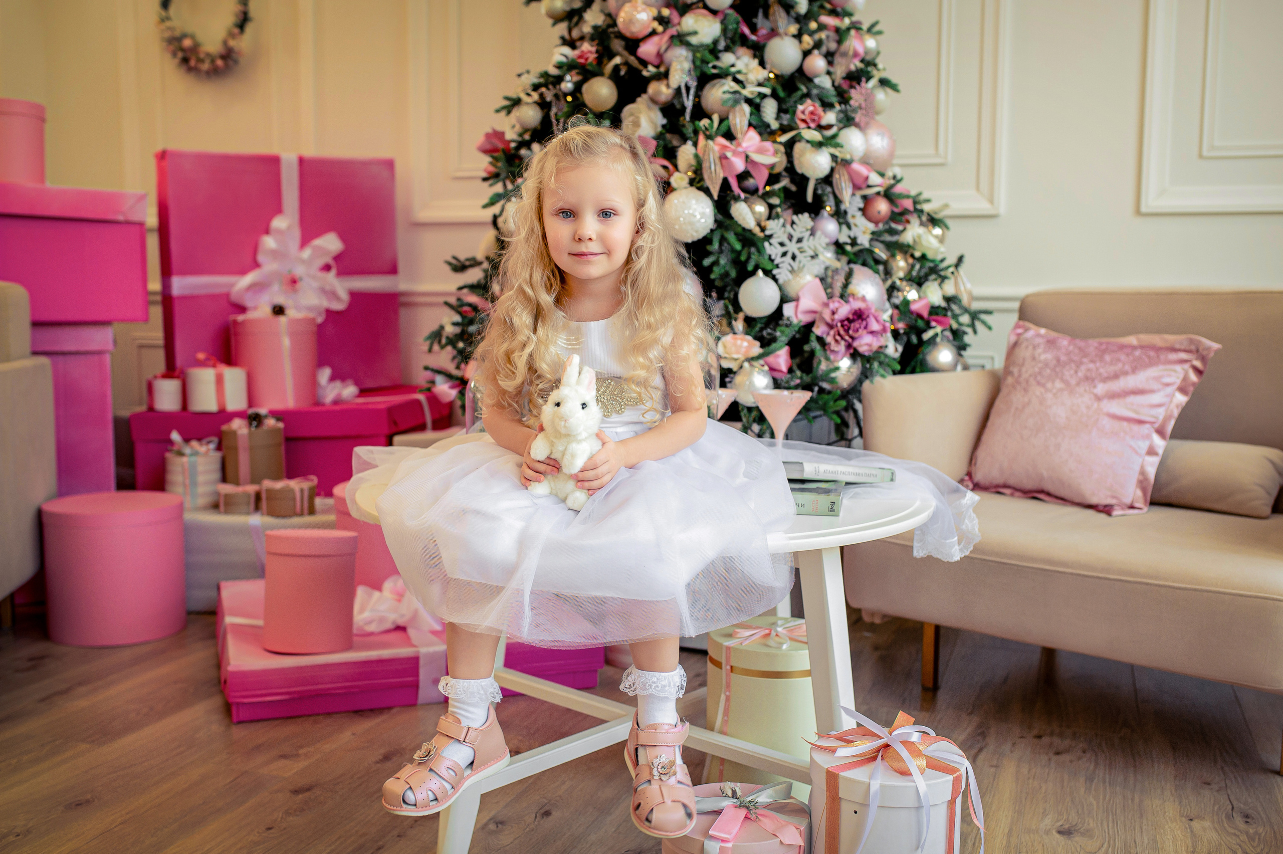 фотосессия на фоне елки