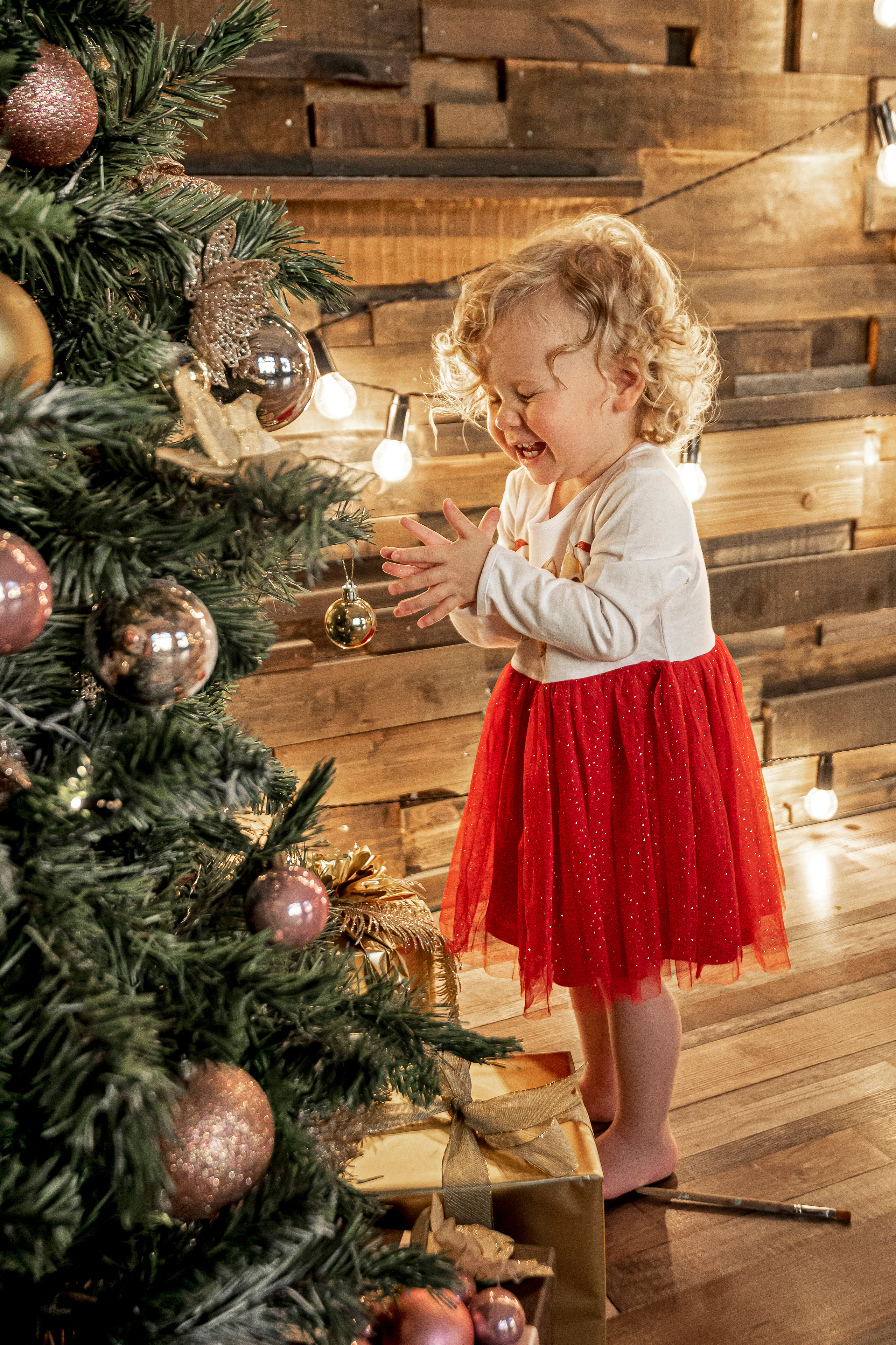 Детская фотосессия в новогодней фотостудии. Свадебный фотограф Наталья Немцева в Санкт-Петербурге