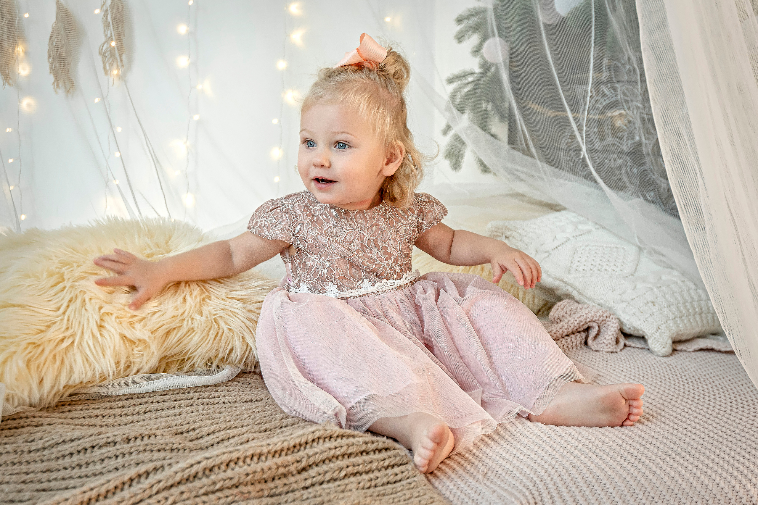 Детская фотосессия в новогодней фотостудии. Свадебный фотограф Наталья Немцева в Санкт-Петербурге