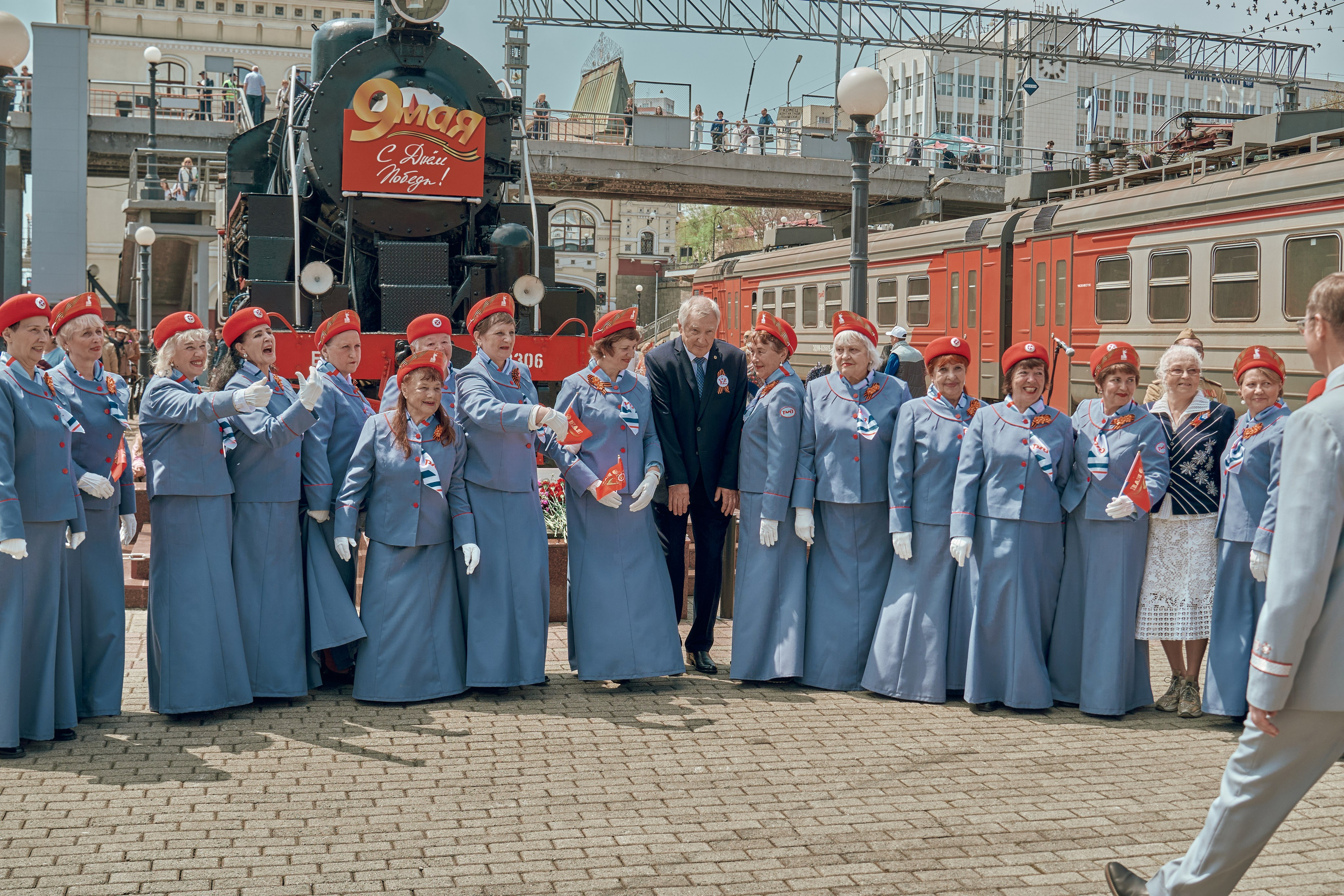Поезд Победы!. Фотограф во Владивостоке