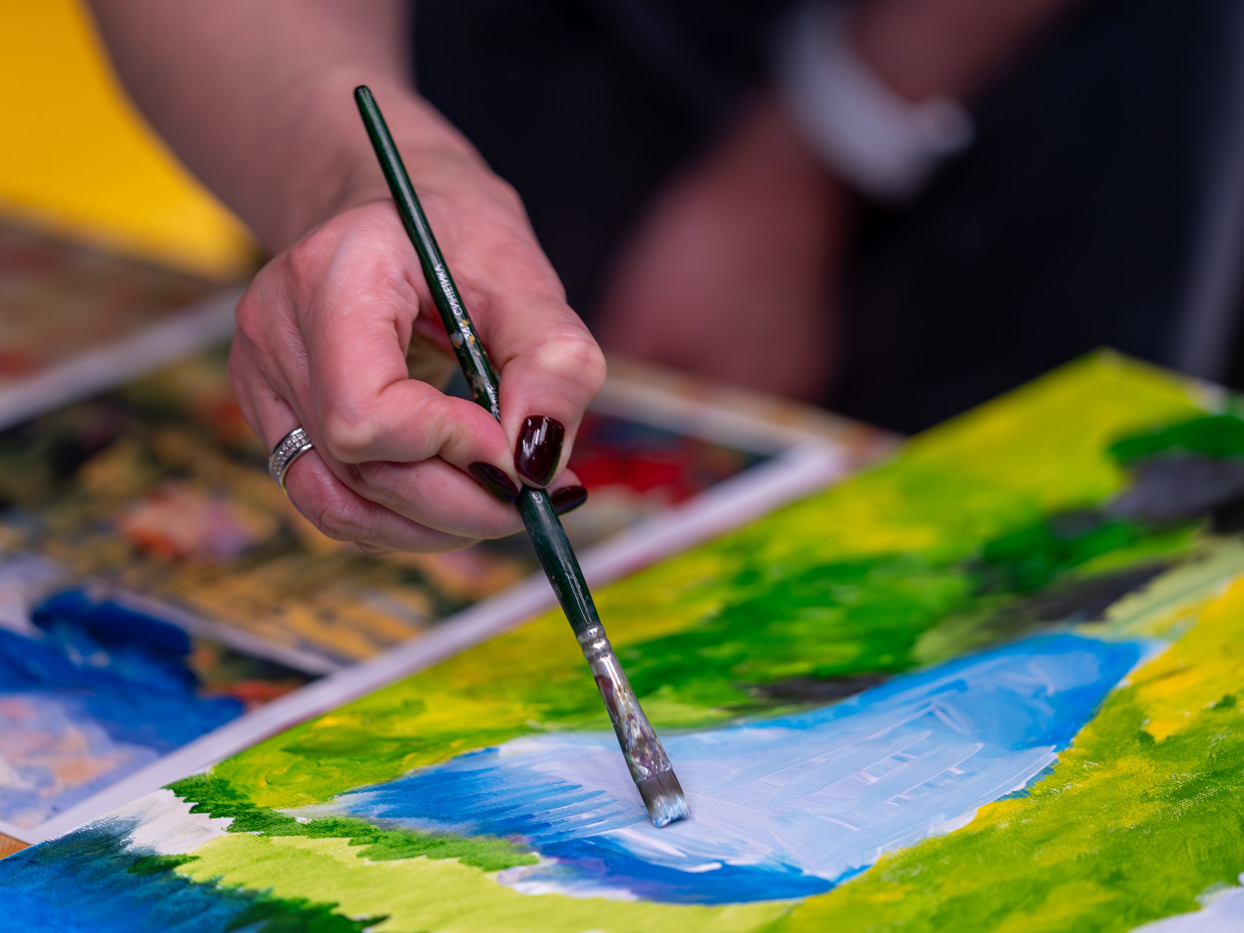 MICE мероприятие — мастер класс по акварели. Репортажный фотограф в Красной Поляне и Сочи Павлюченко Екатерина