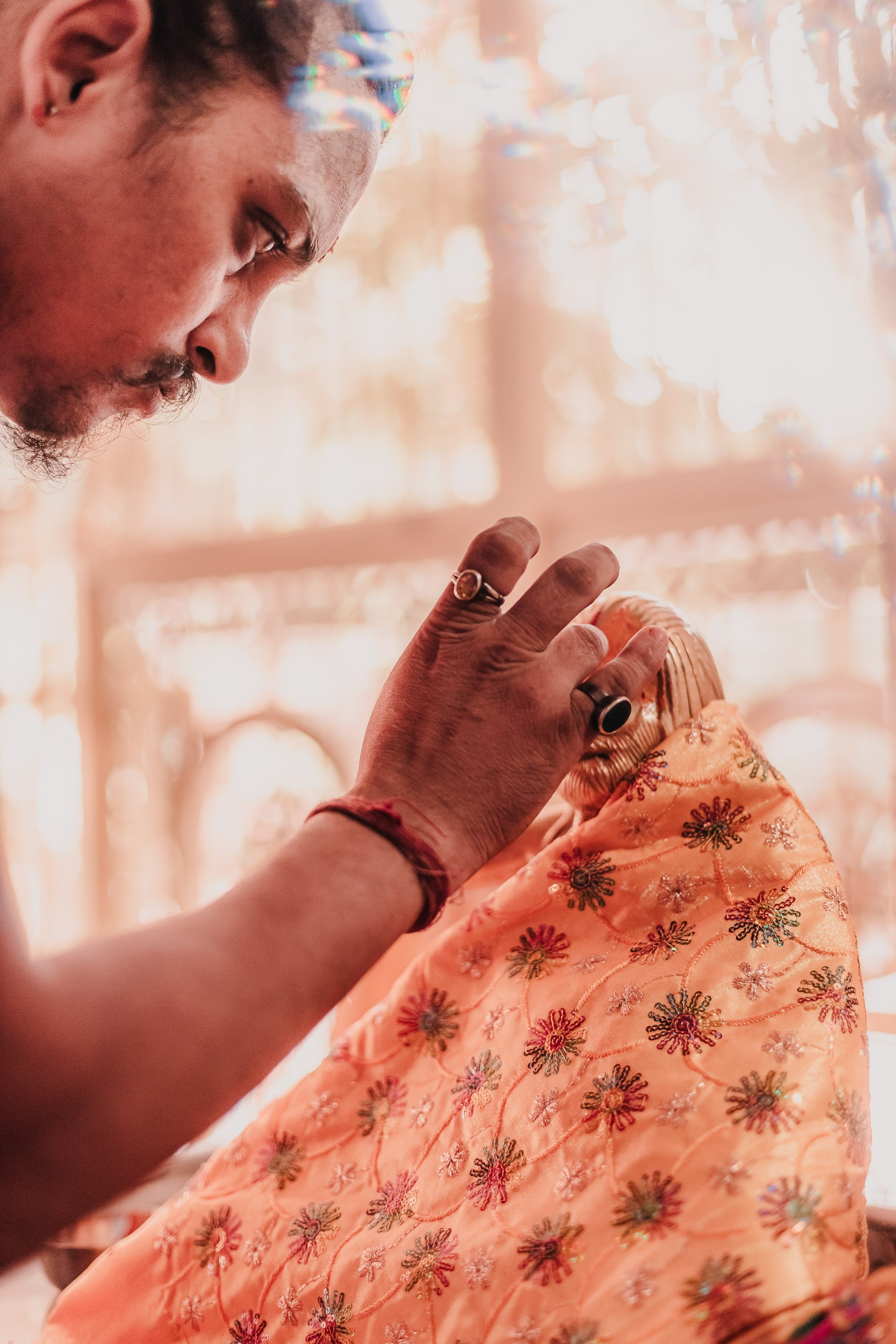 Lakshmi pooja in India. Mariam Bagdasaryan