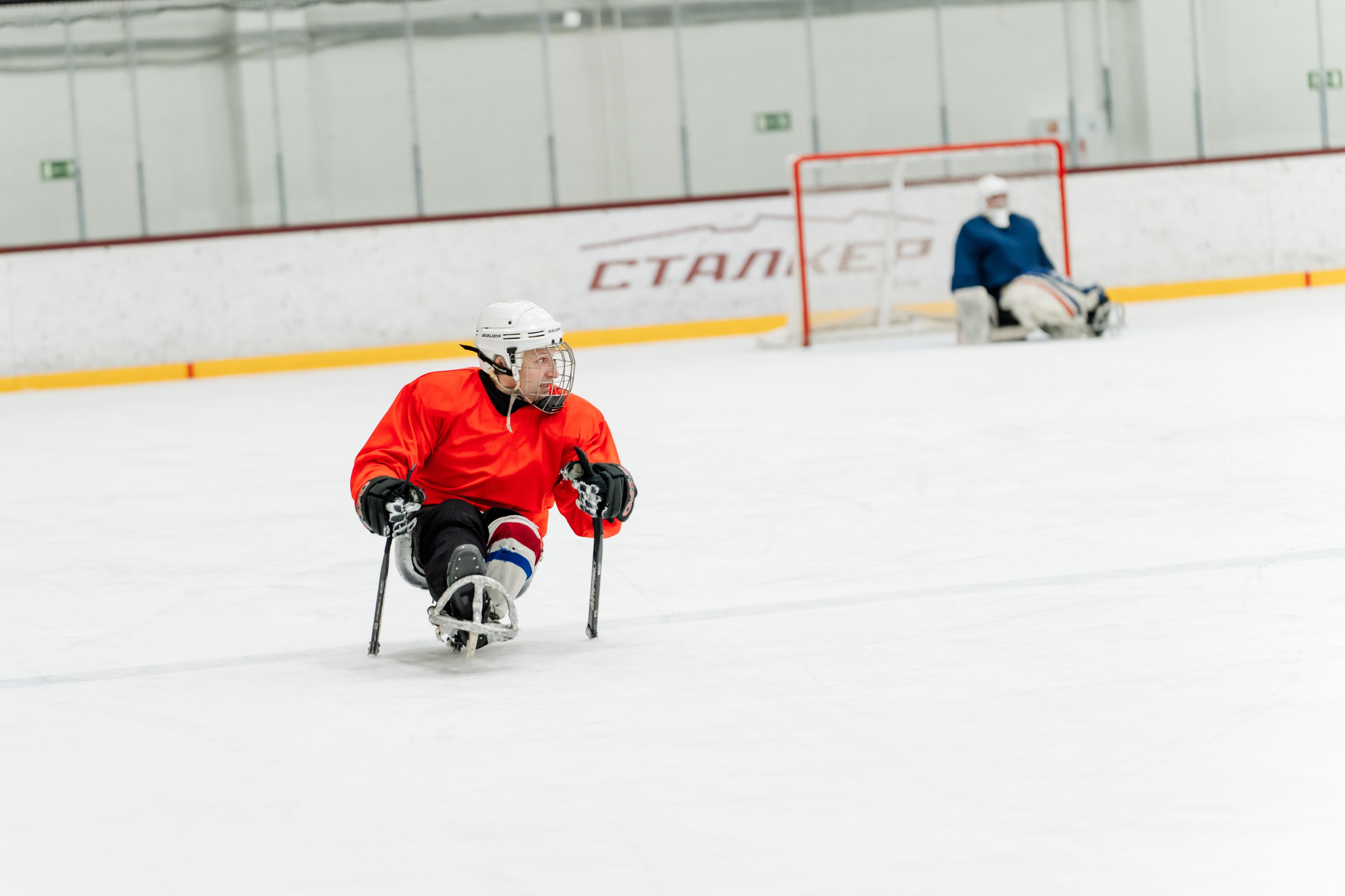 Игра в следж хоккей приуроченная 23.02.26 в арене Сталкер