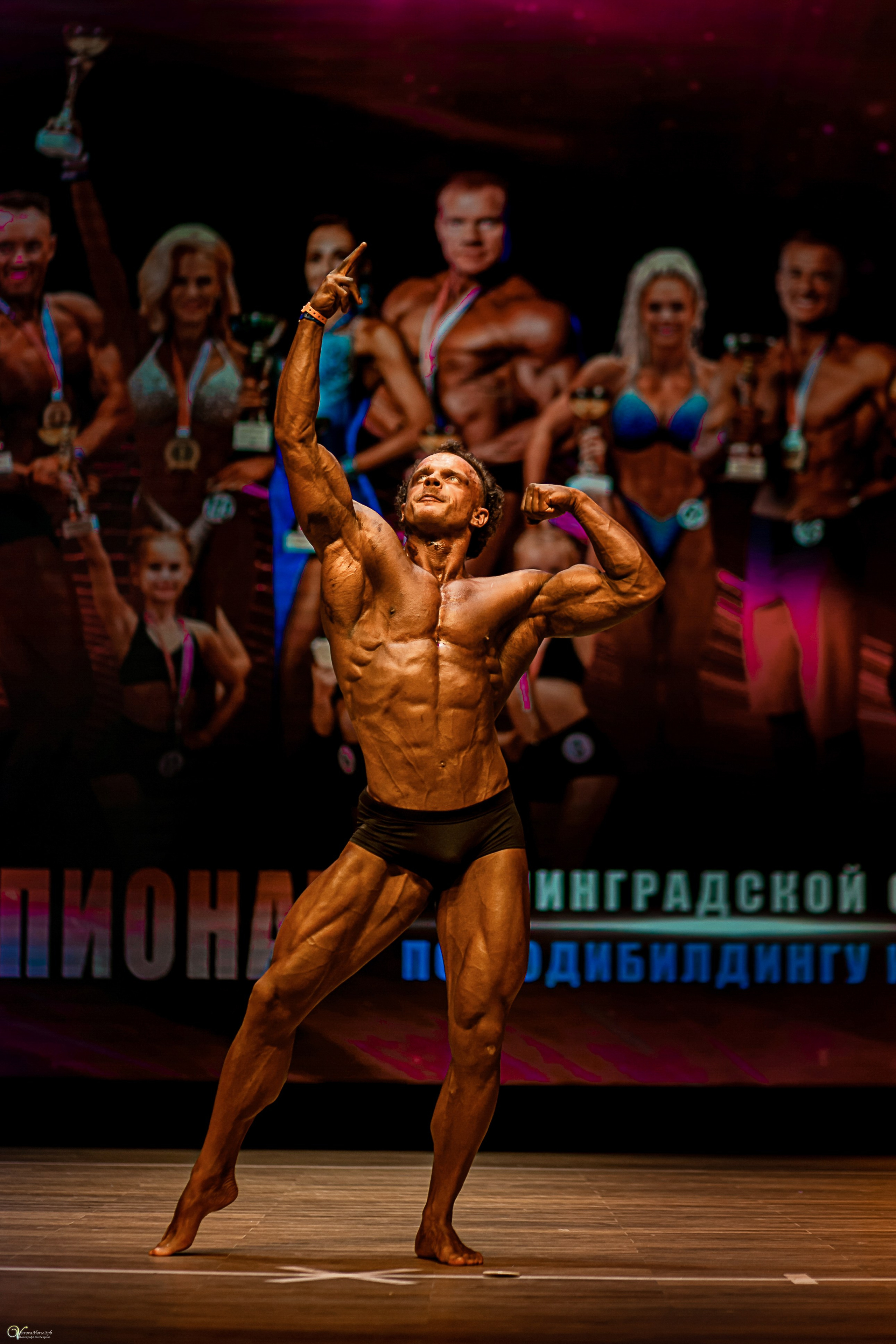 Съемка чемпионата по бодибилдингу. Фотограф женский и мужской портрет Санкт-Петербург