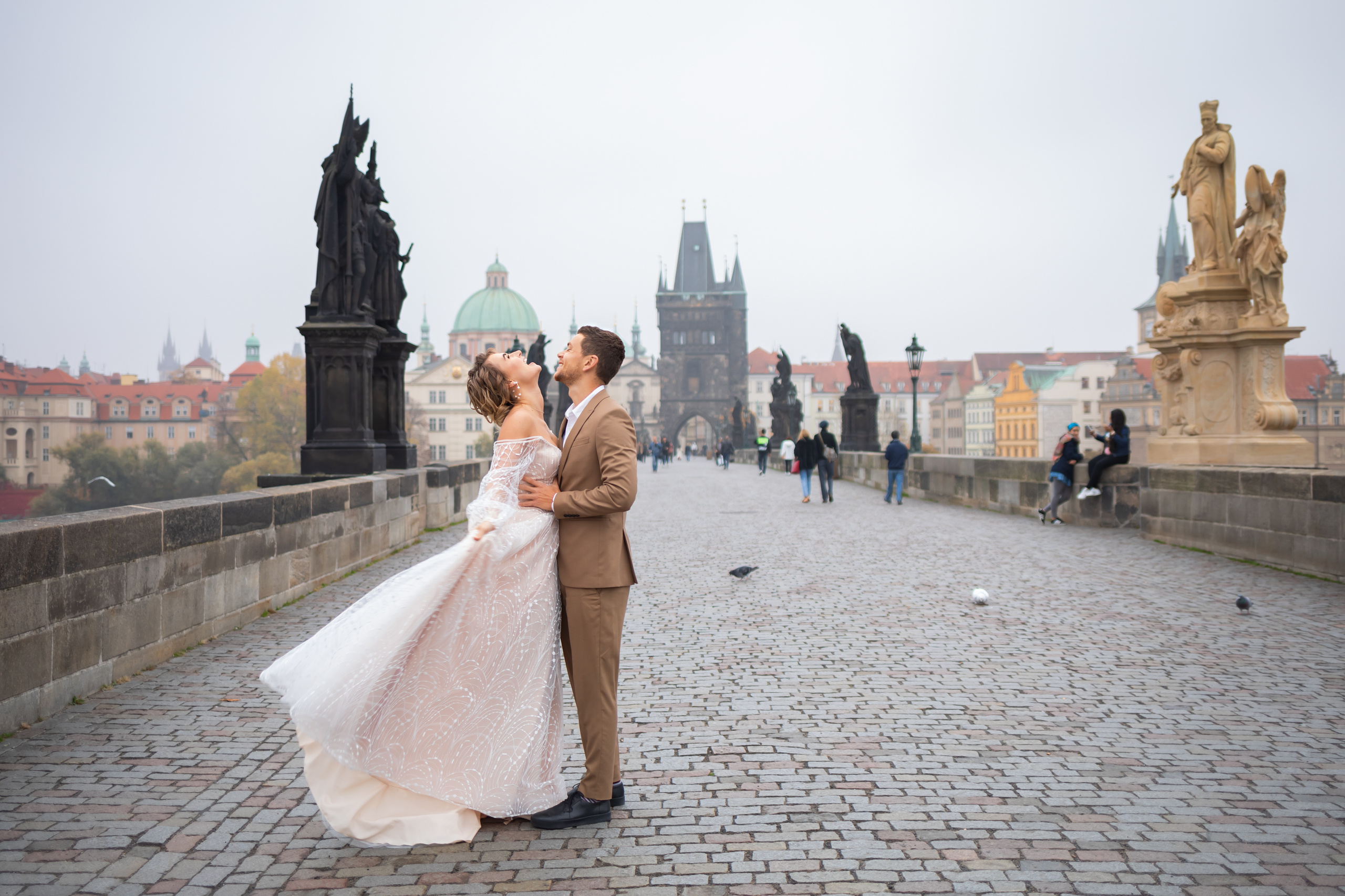 Елена и Максим. Свадебная съемка в Праге. Свадебный и семейный фотограф в Москве Евгения Лисина