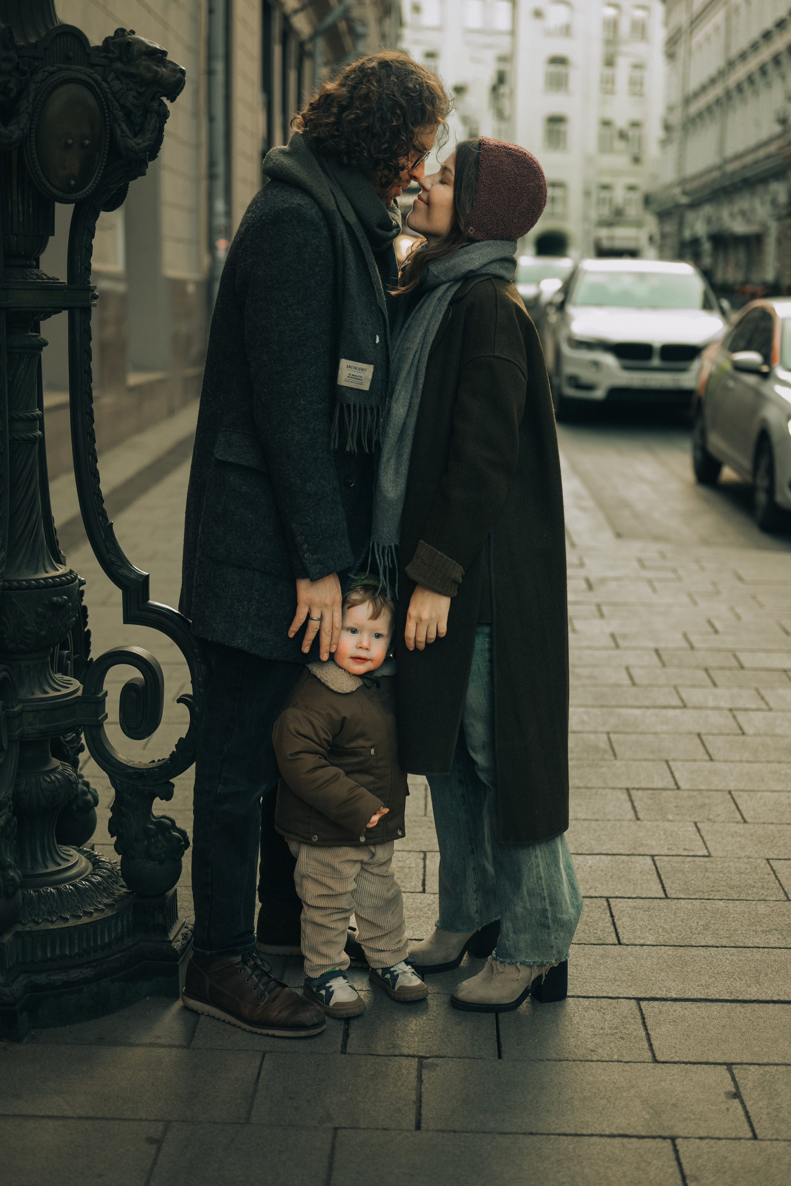 Прогулка по Москве. Ксения, Лев и Аркадий. Семейный фотограф в Москве Дарья Пузикова