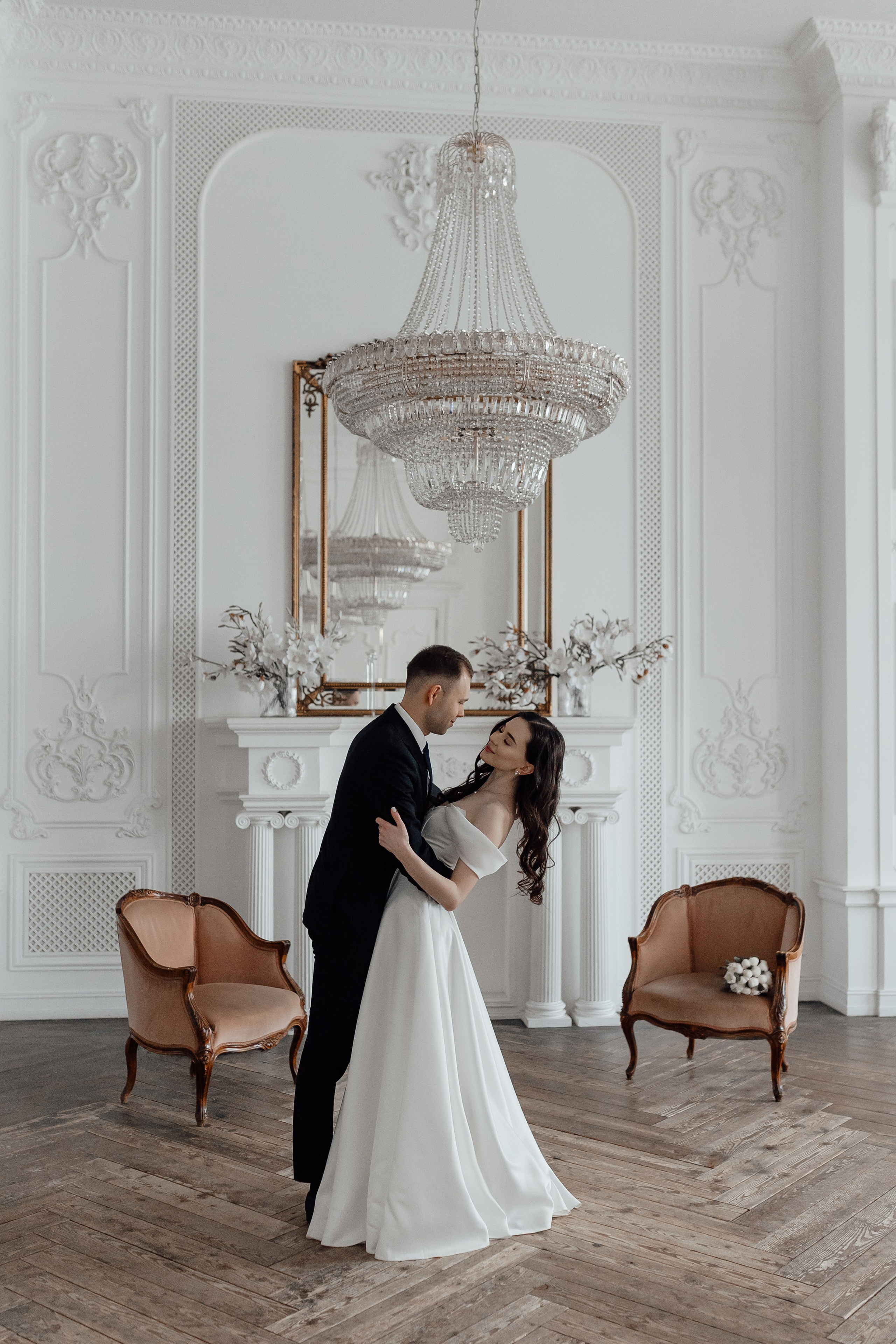 свадебная фотосессия в студии в Москве