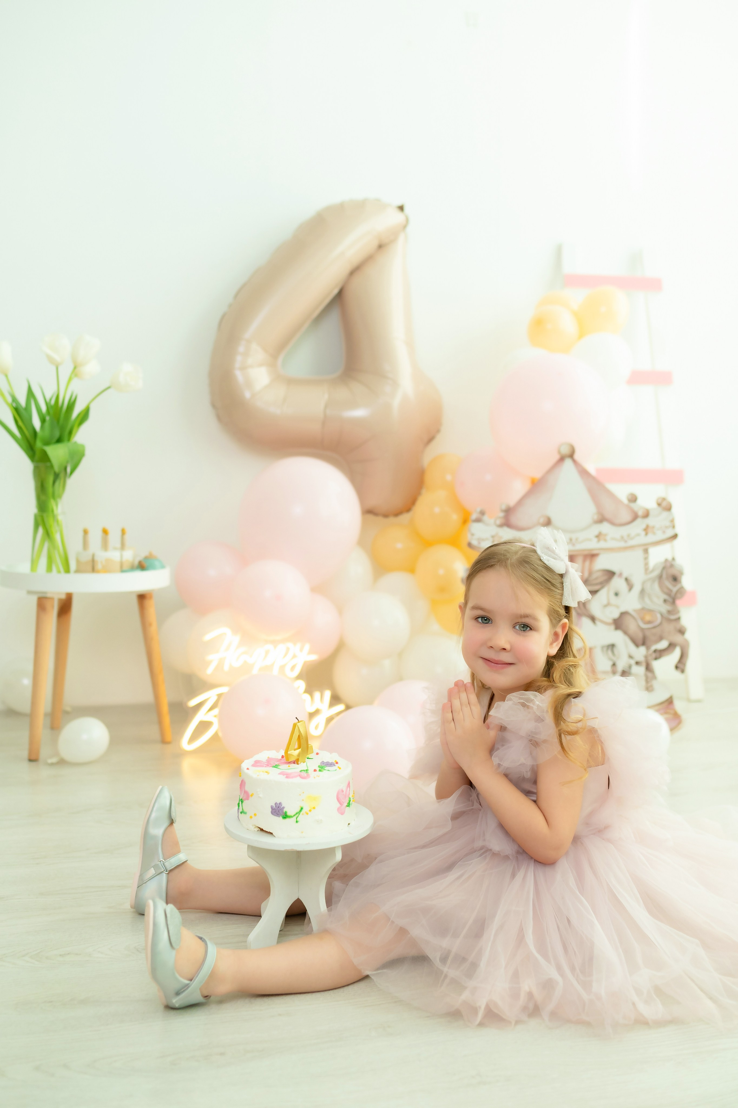 Фотосессия ко Дню Рождения! Алисе — 4 года!. Детский фотограф Ирина Глебова