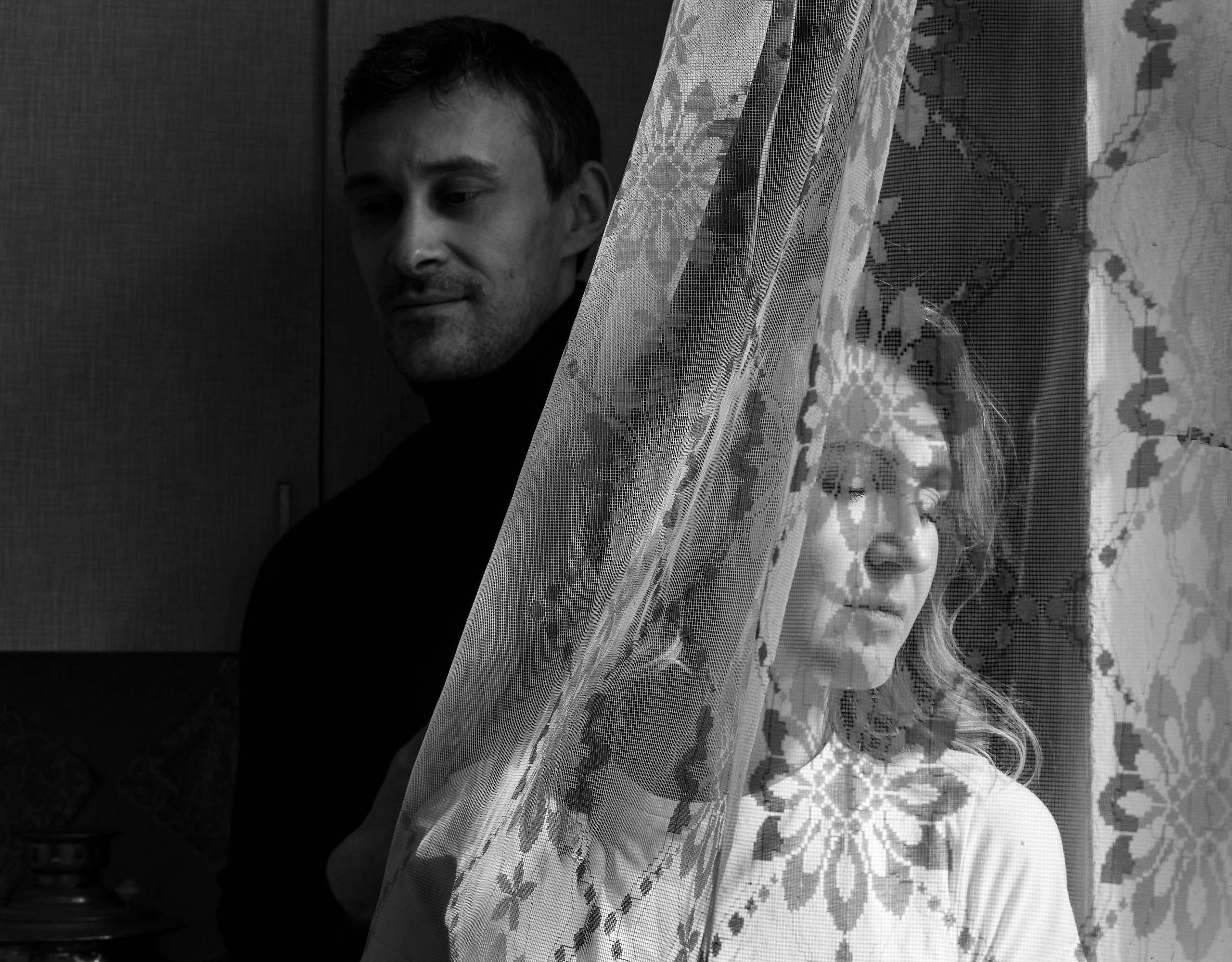 Съемка чудесной пары в стиле кино. Женский семейный фотограф Тула Москва Захарова Анна