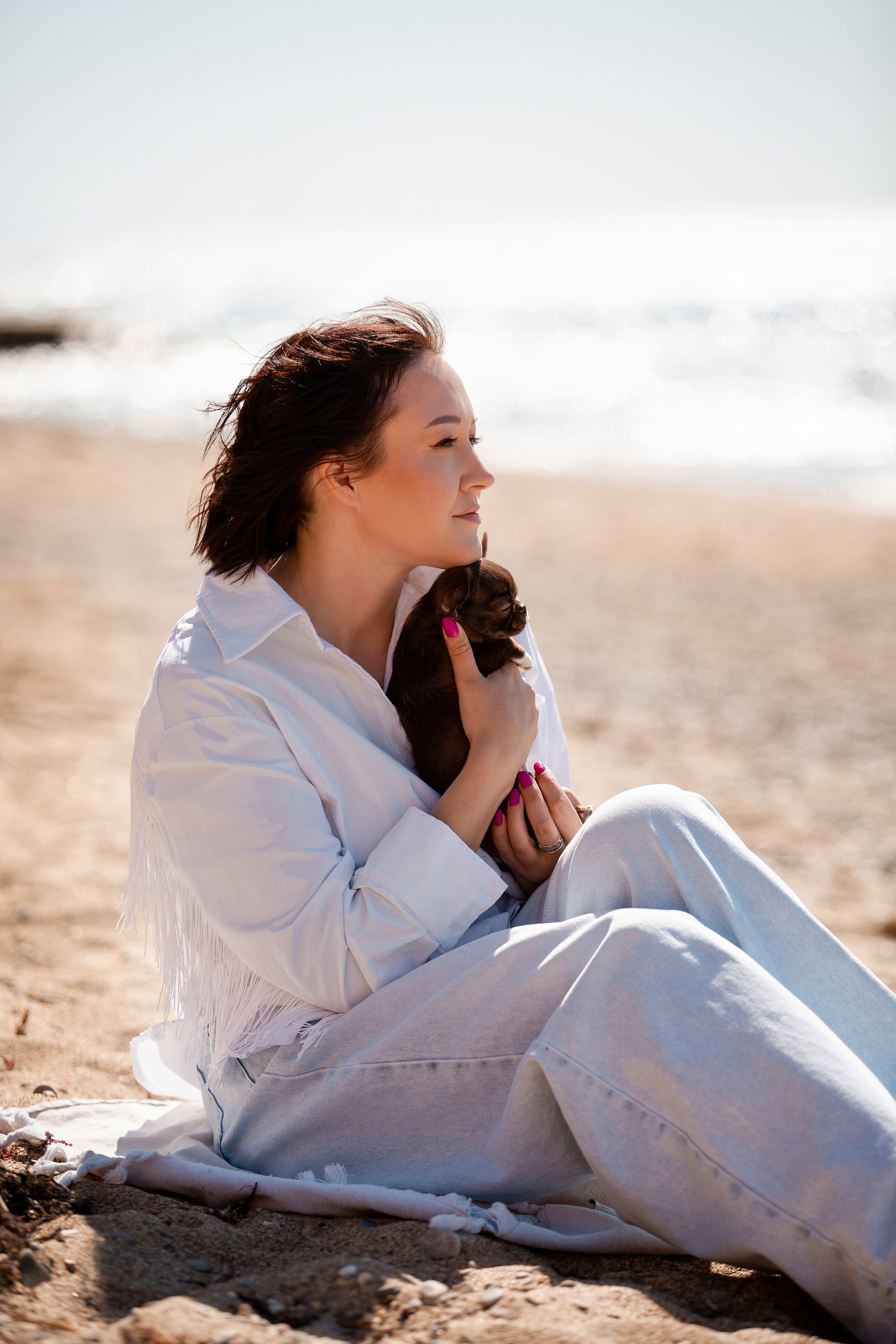 Веймаранер и чихуахуа в Крыму. Фотограф-анималист в Краснодаре Маша Мельникова