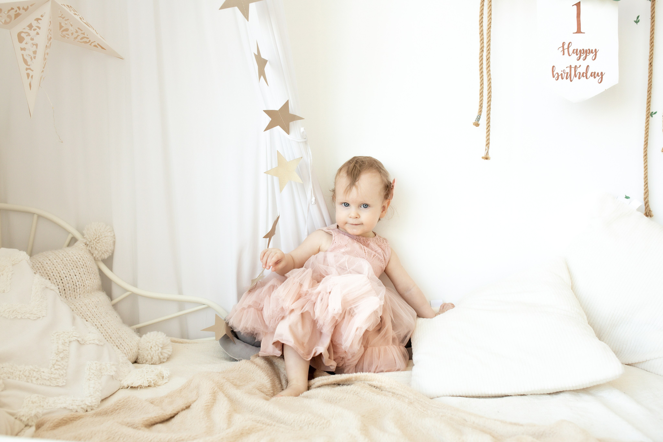 Первый день рождения. Съемка на 1 год. Фотограф Санкт-Петербург Елена Мухина