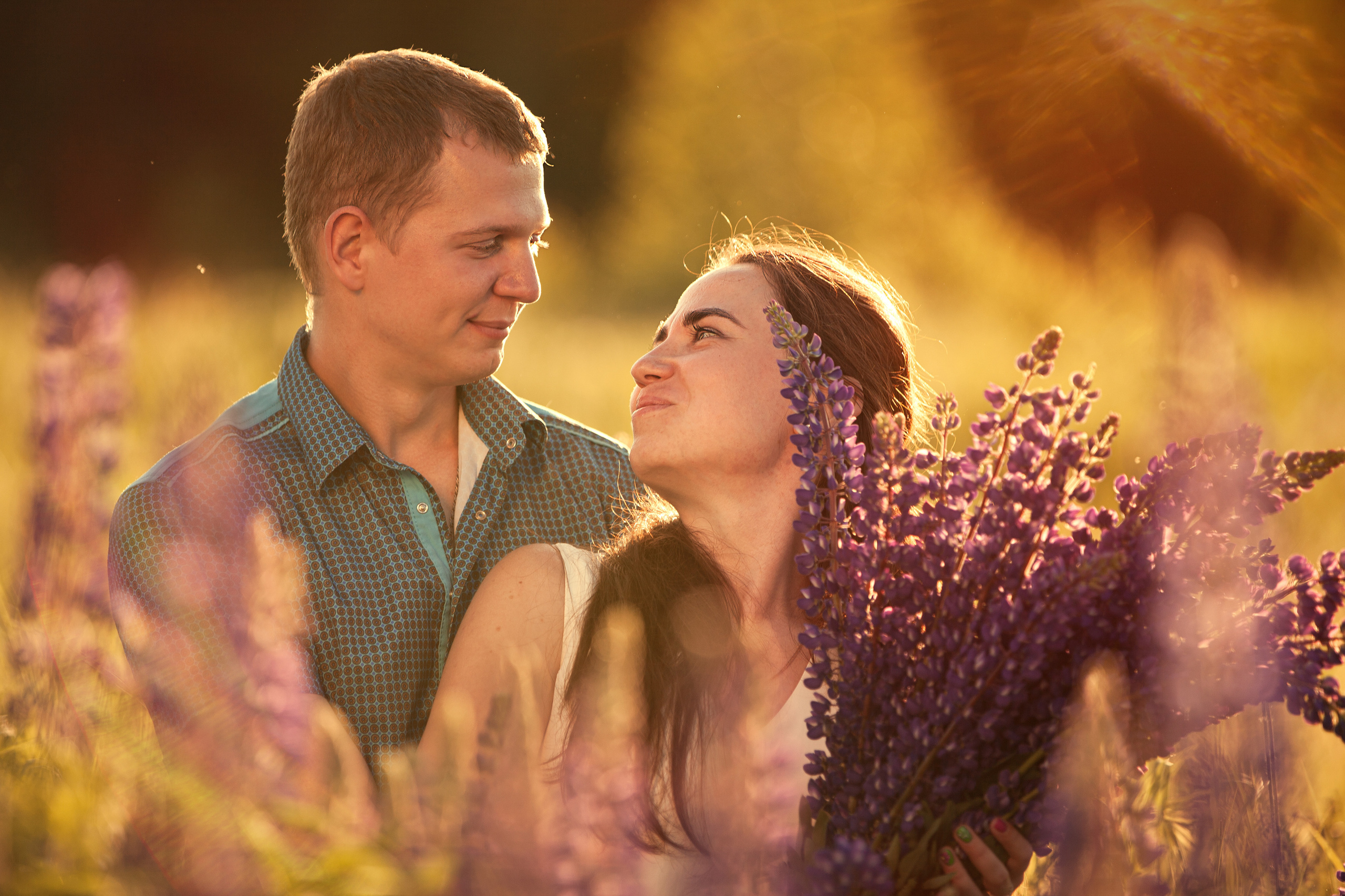 Сергей и Наталья. Люпины. Семейный, школьный фотограф в Нижнем Новгороде Елена Сентюрева
