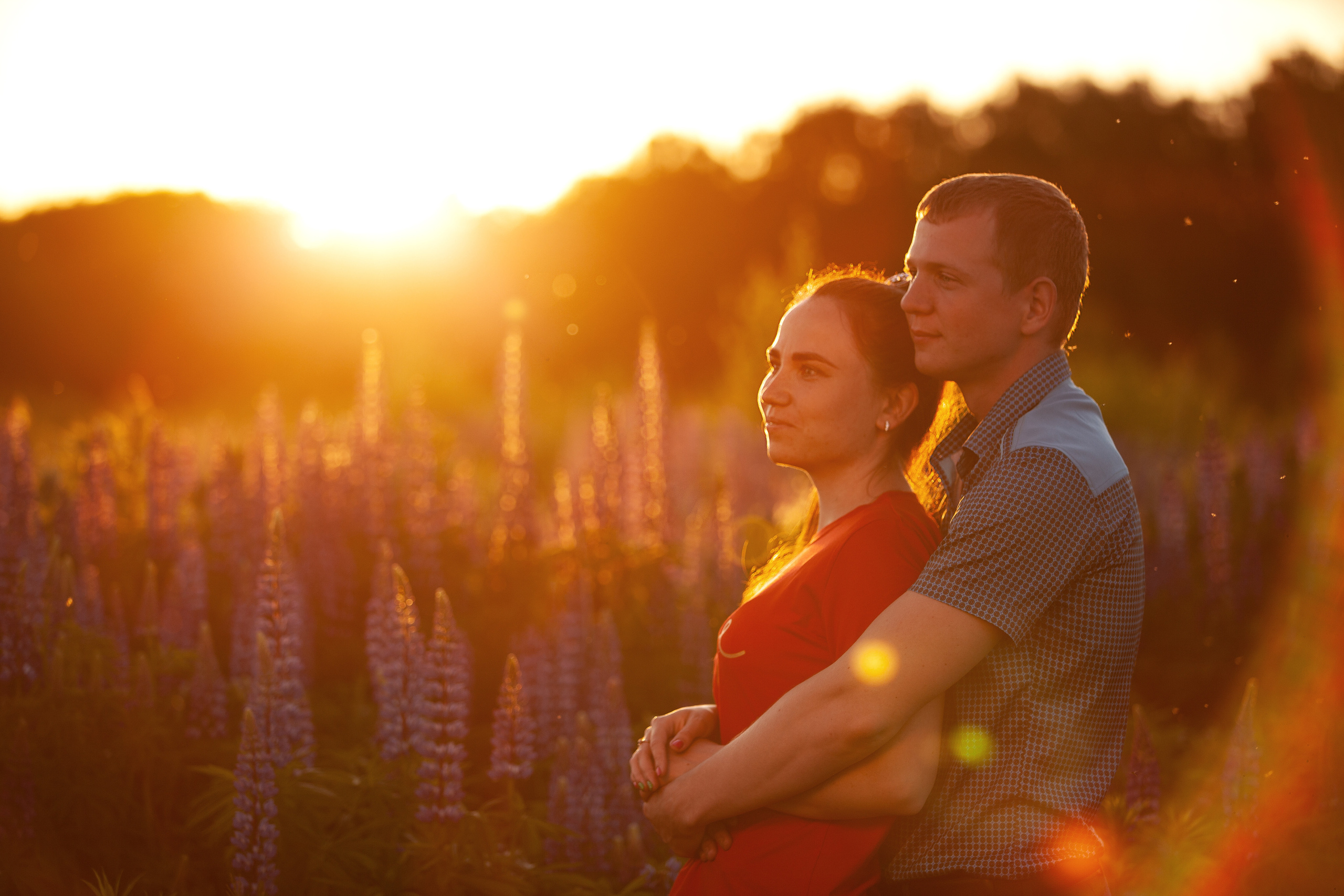 Сергей и Наталья. Люпины. Семейный, школьный фотограф в Нижнем Новгороде Елена Сентюрева
