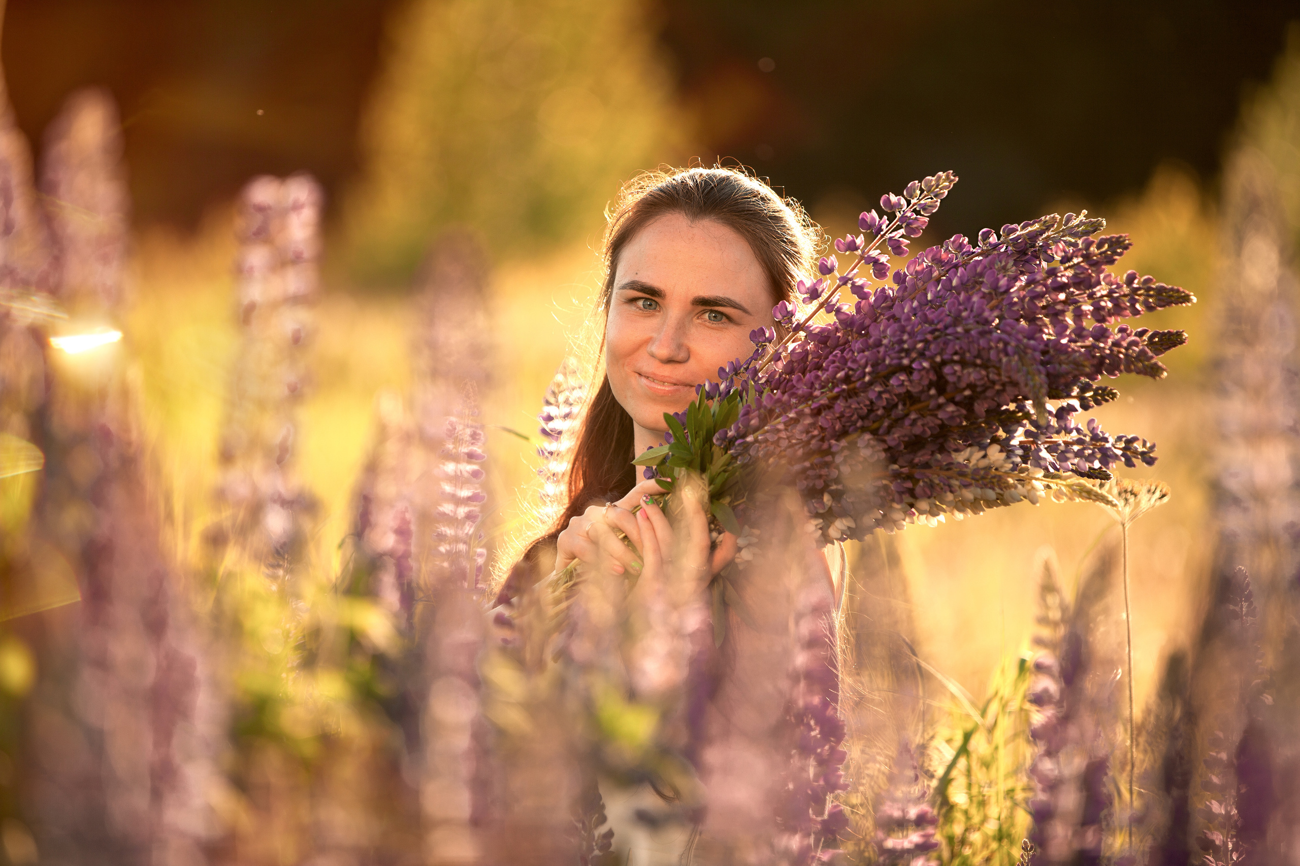 Сергей и Наталья. Люпины. Семейный, школьный фотограф в Нижнем Новгороде Елена Сентюрева