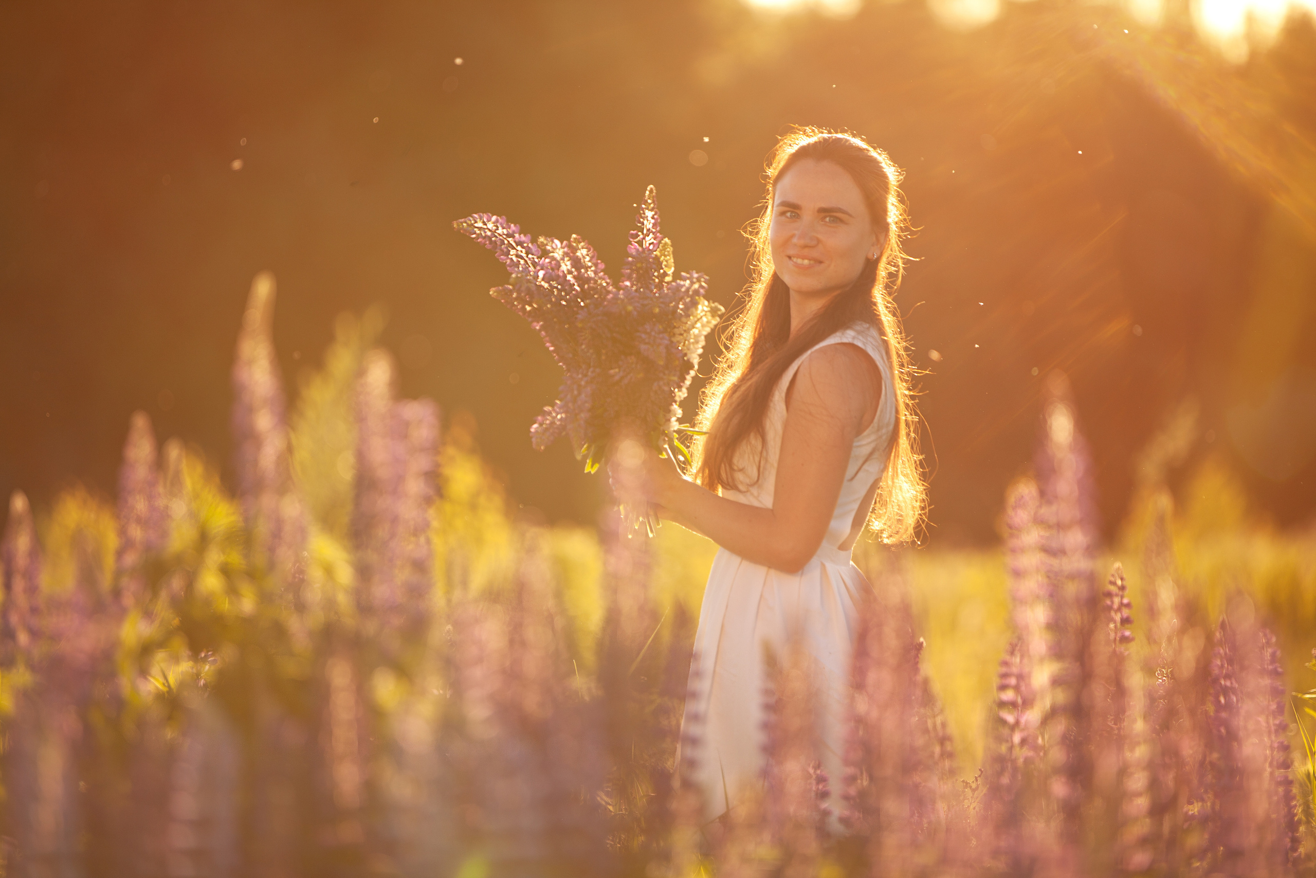 Сергей и Наталья. Люпины. Семейный, школьный фотограф в Нижнем Новгороде Елена Сентюрева