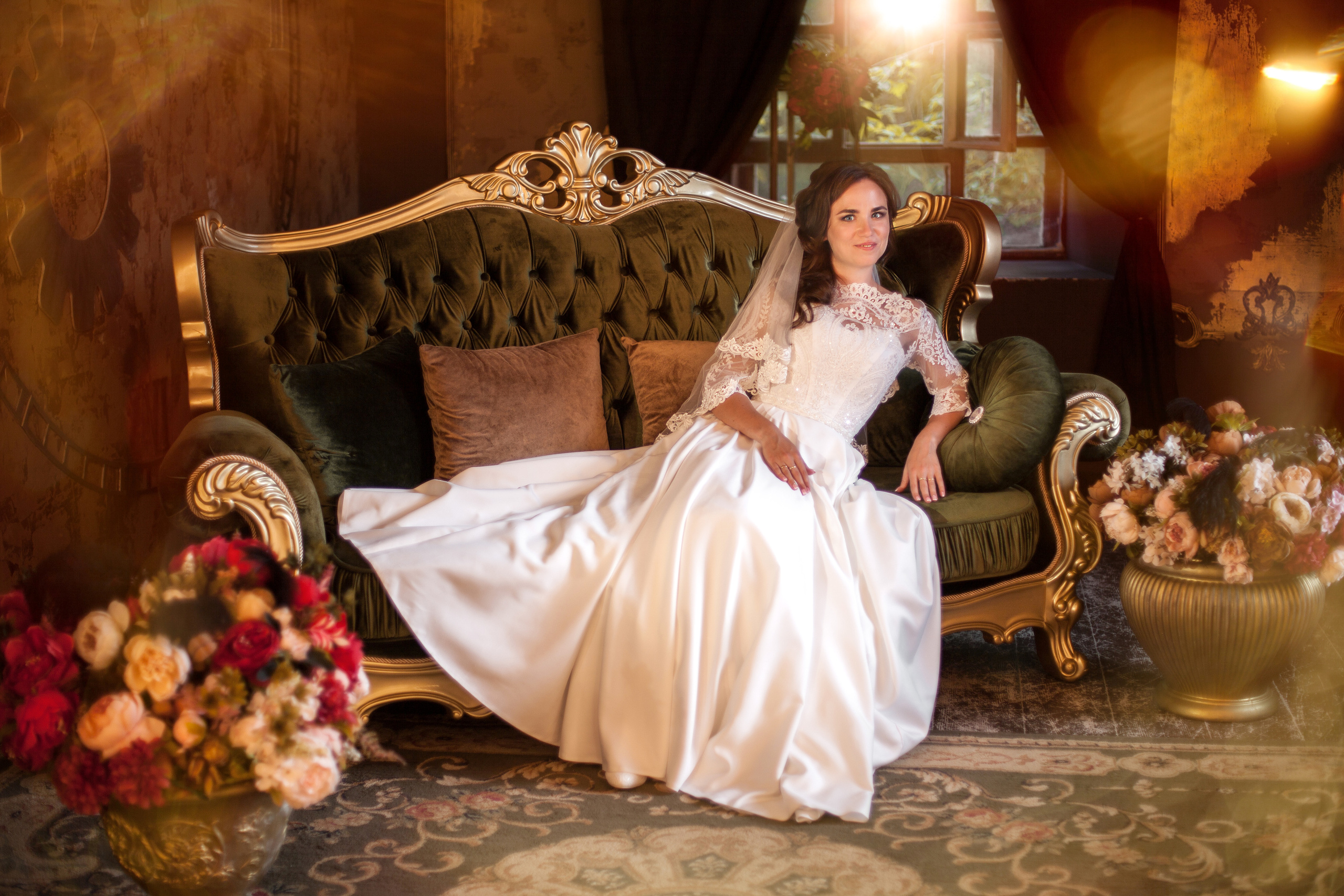 невеста в студии