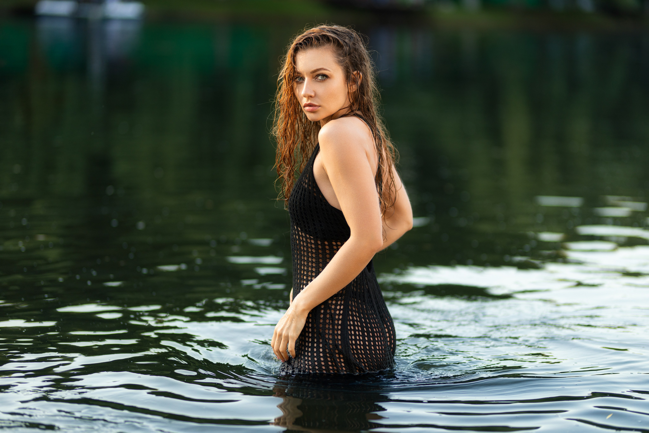 Съемка с Дианой у водоема на базе отдыха в формате для «себя». Дмитрий Шульгин, портретный фотограф в Воронеже