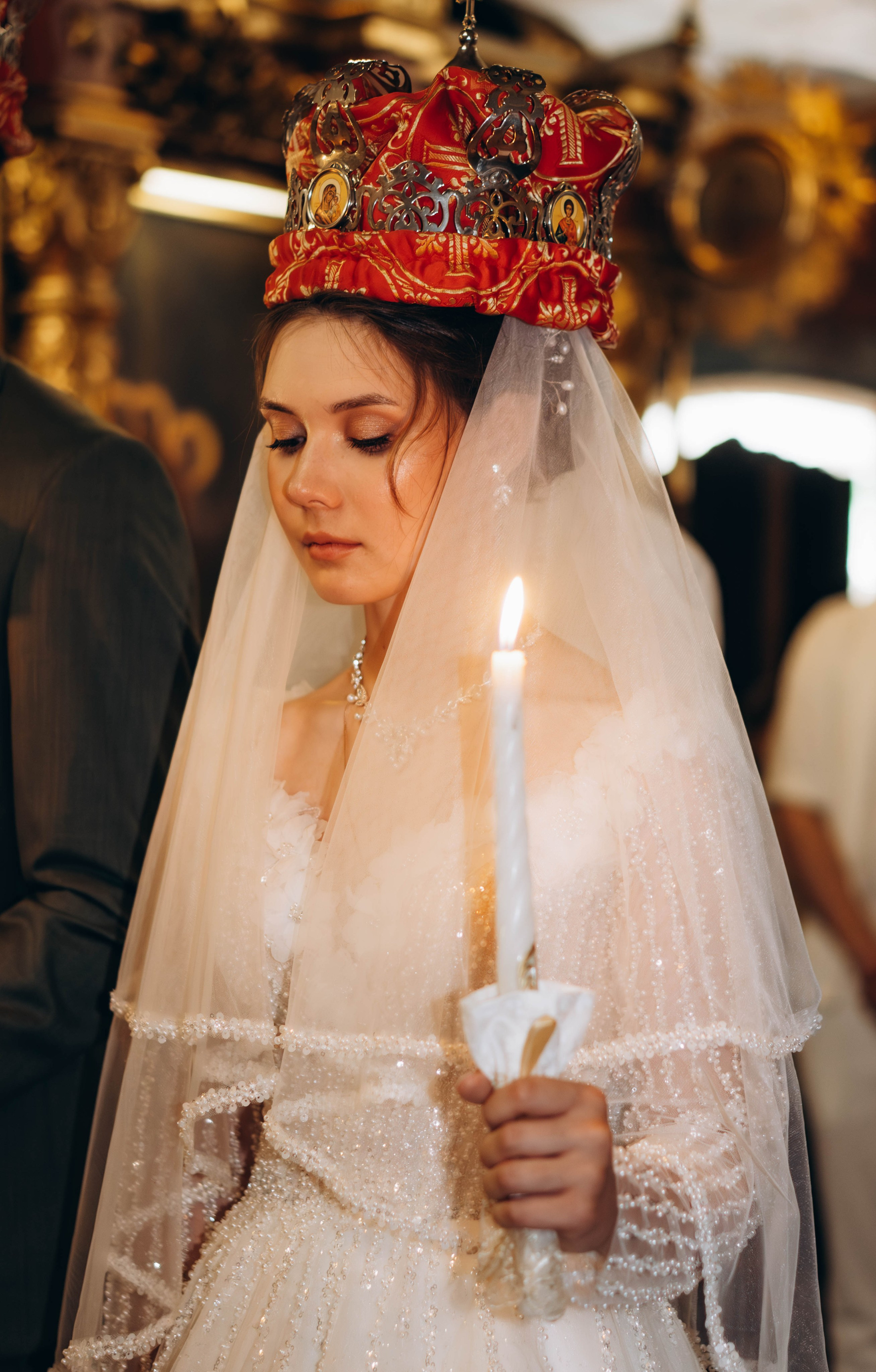 Венчание Поликарпа и Антонины Церковь Рождества Христова. Фотограф Москва Валерия Веденина