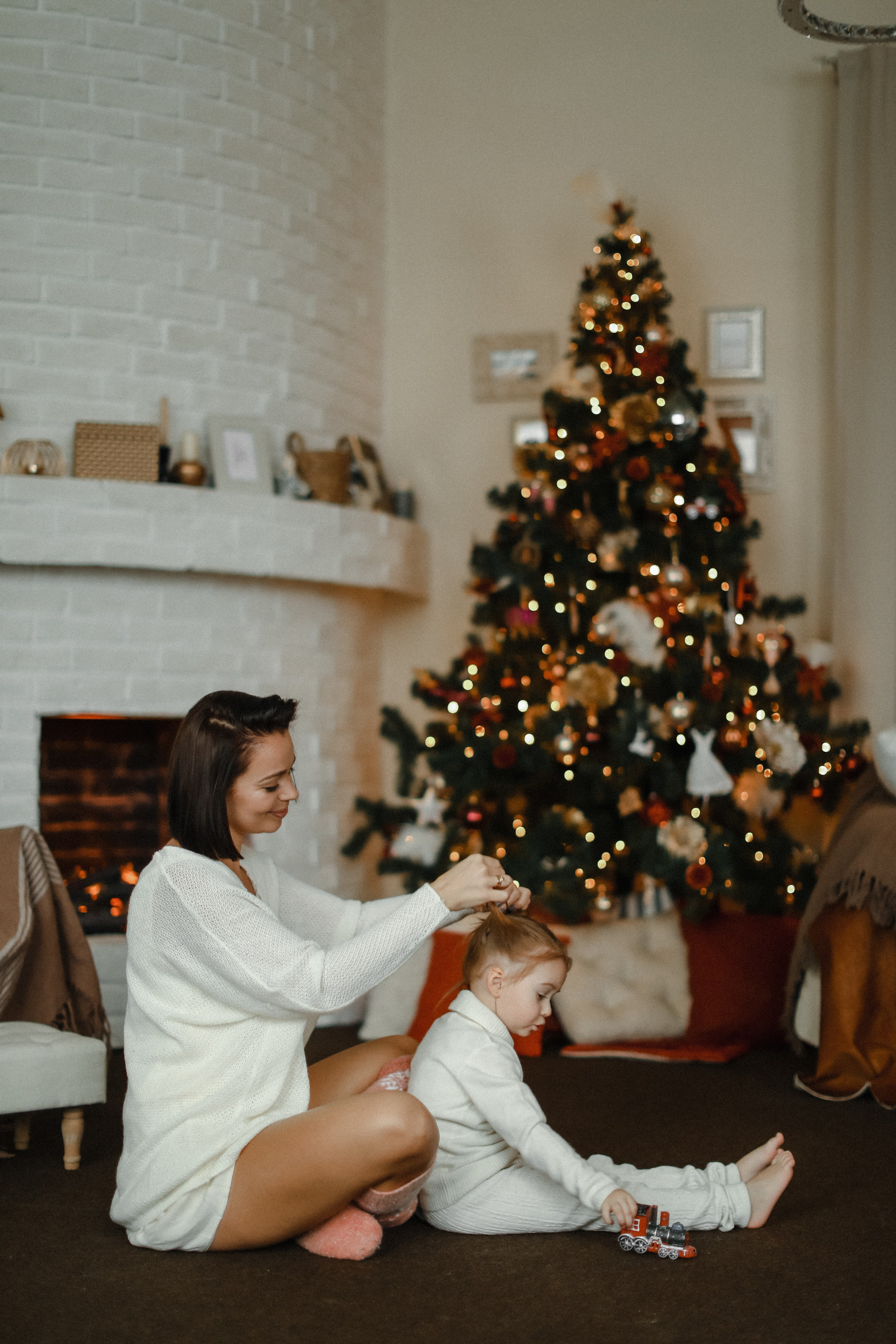 Новогодняя фотосессия мамы и дочки. Свадебный и семейный фотограф Скрынник Светлана