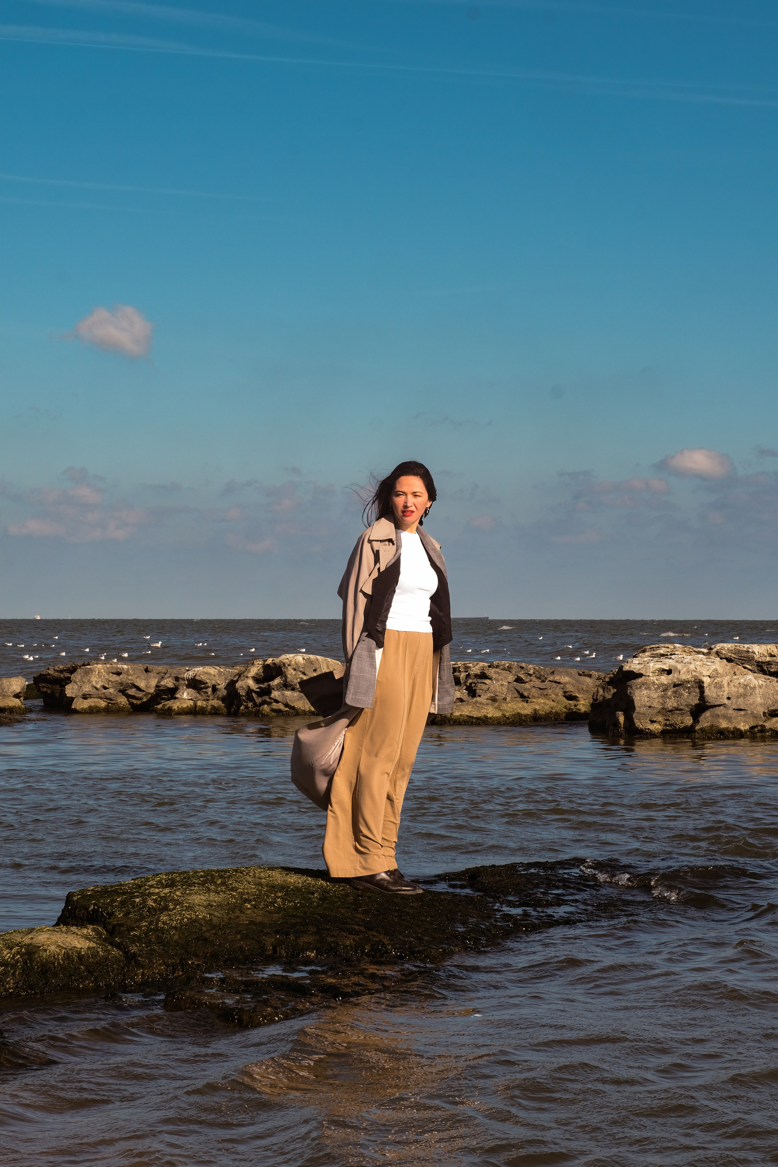 Съемка Джама в море. Контент-фотограф в Махачкале. Марина