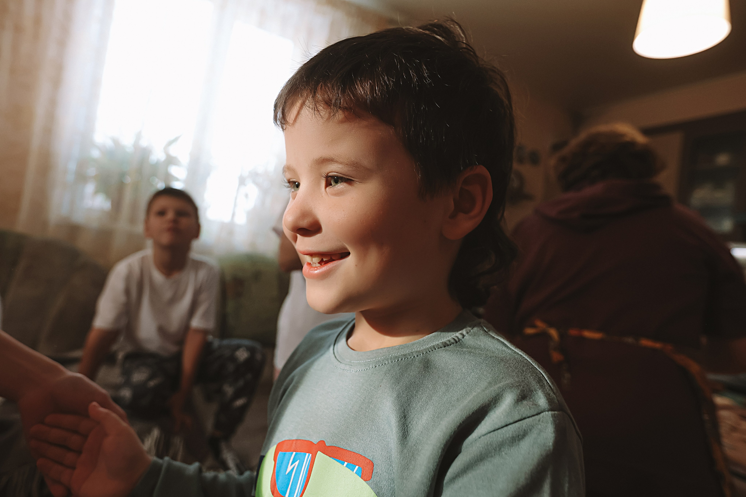 Большая семья репортаж. Семейный фотограф Тюмень, фотограф на роды Салмина Мария