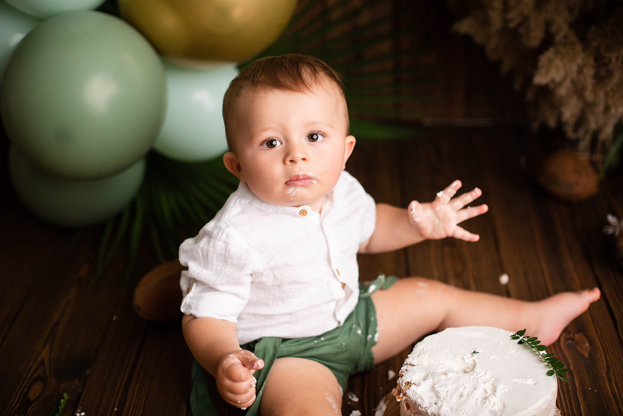 Стилизованная фотоссесия первого годика малыша. Семейный и детский фотограф в Сочи Наталья Вербицкая