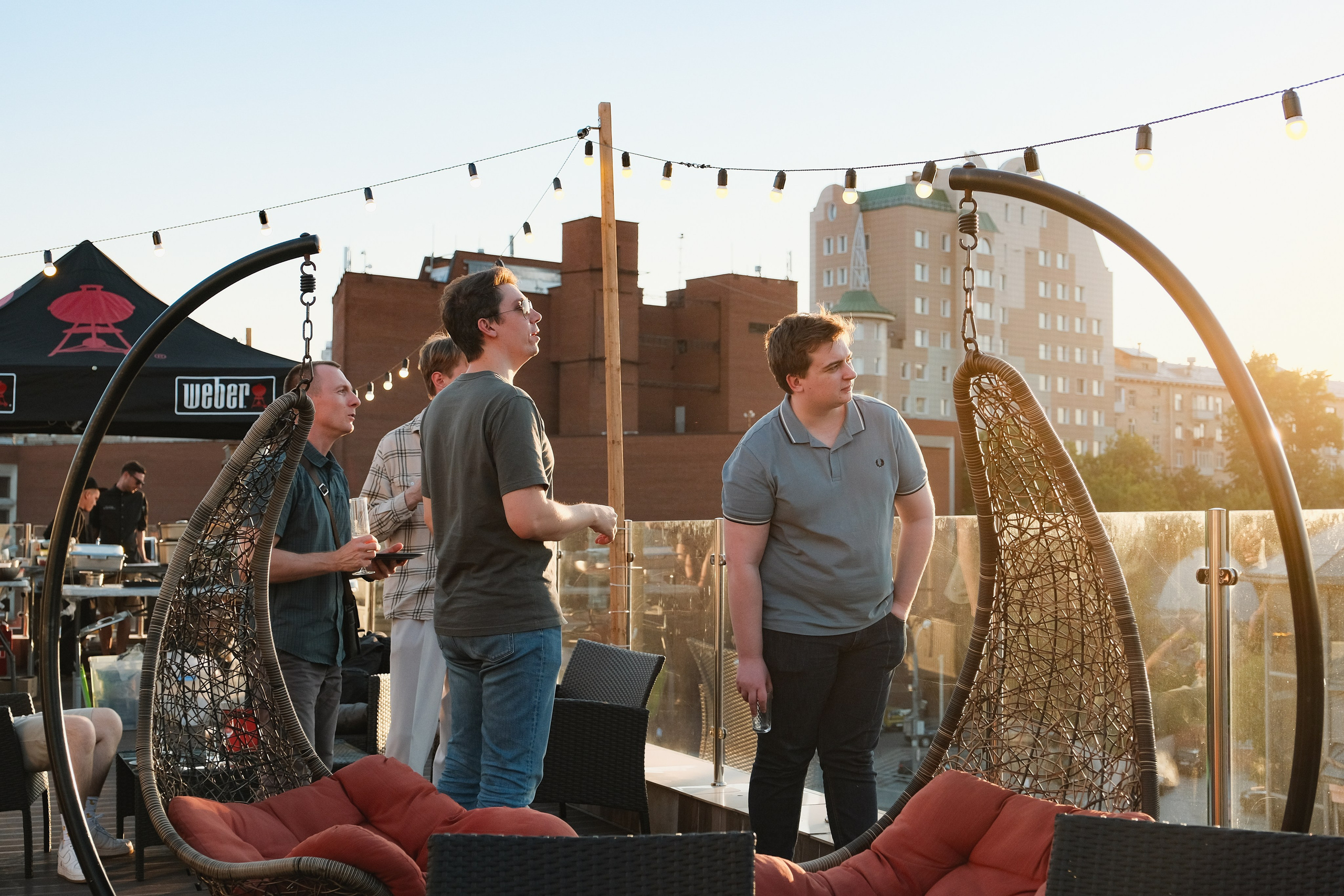 Корпоратив вид с крыши в Москве.