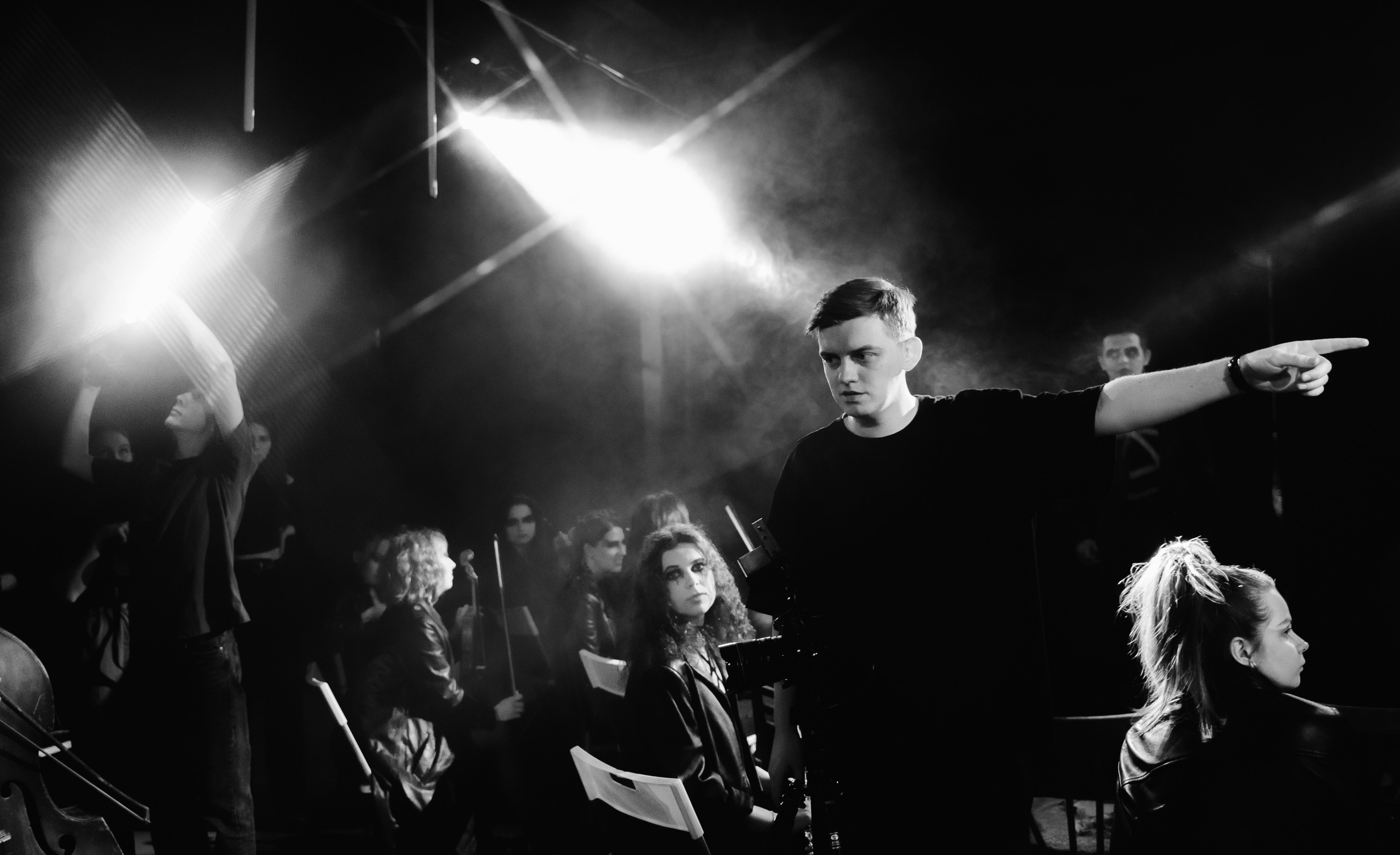 Aurora Orchestra, бекстейдж записи клипа / 2023. Саша Копылов, фотограф в Казани