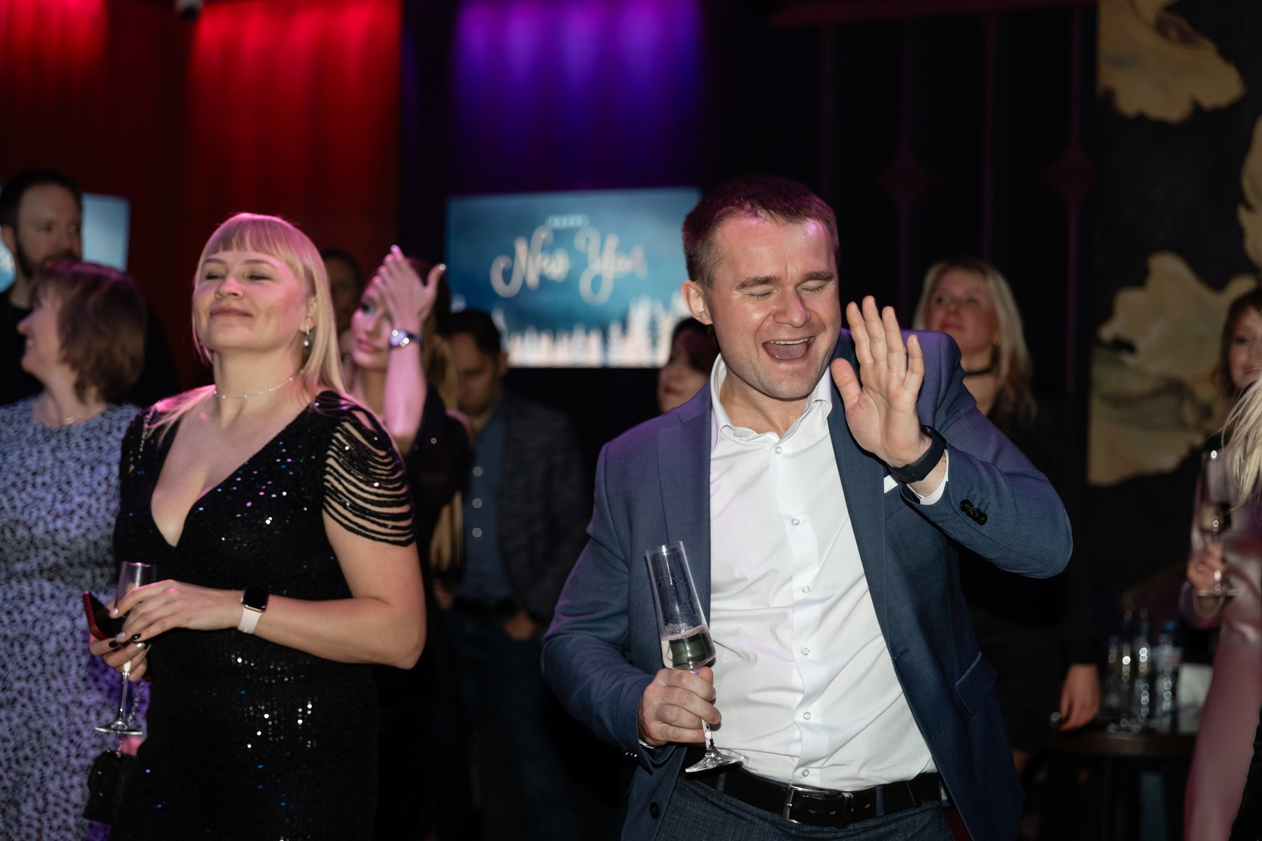 Новогодний корпоратив (Караоке клуб Who is who). Татьяна Чернышова свадебный фотограф Москва