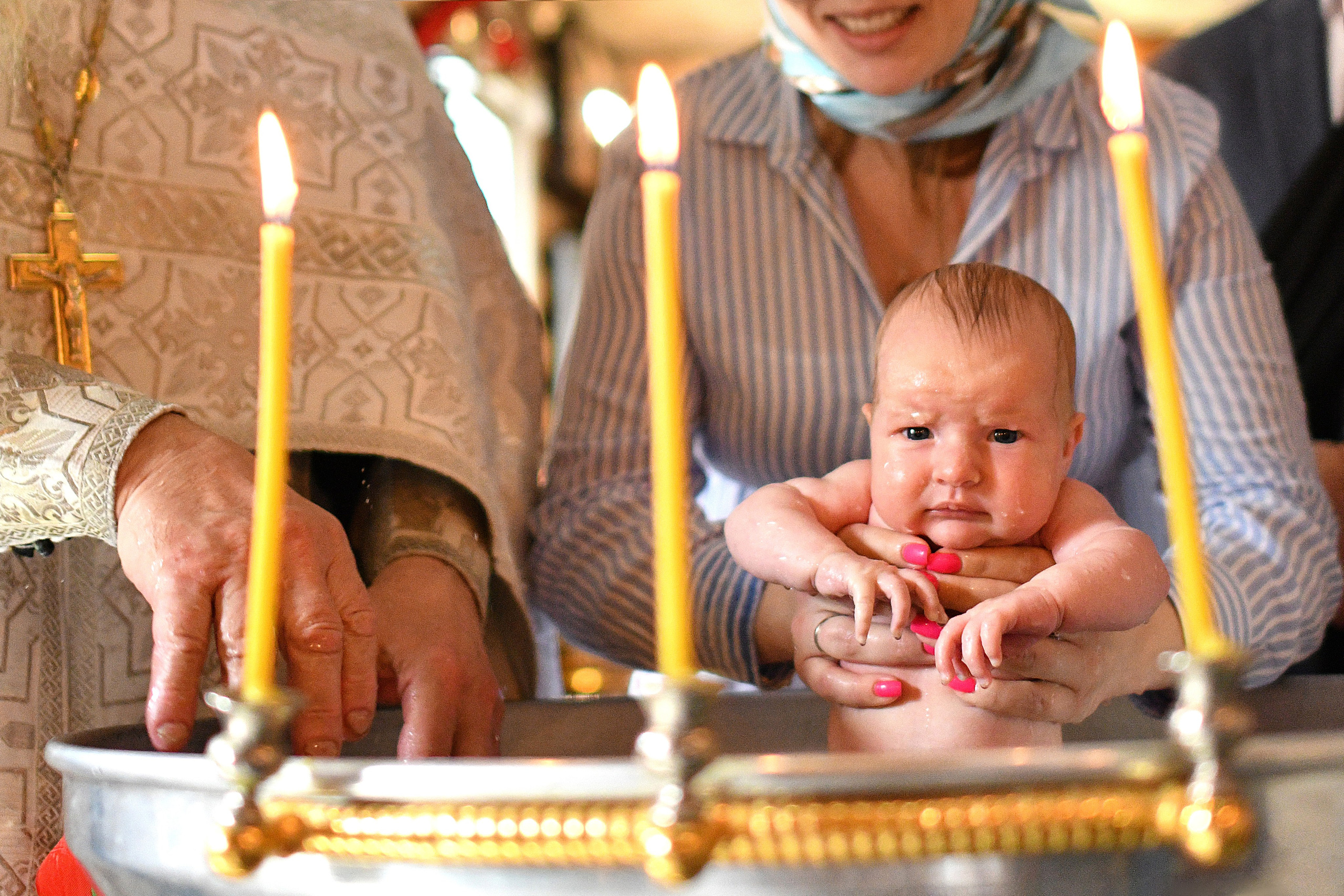 Крещение младенца Ксении. Свадебный и портретный фотограф в Москве Галина Борисова