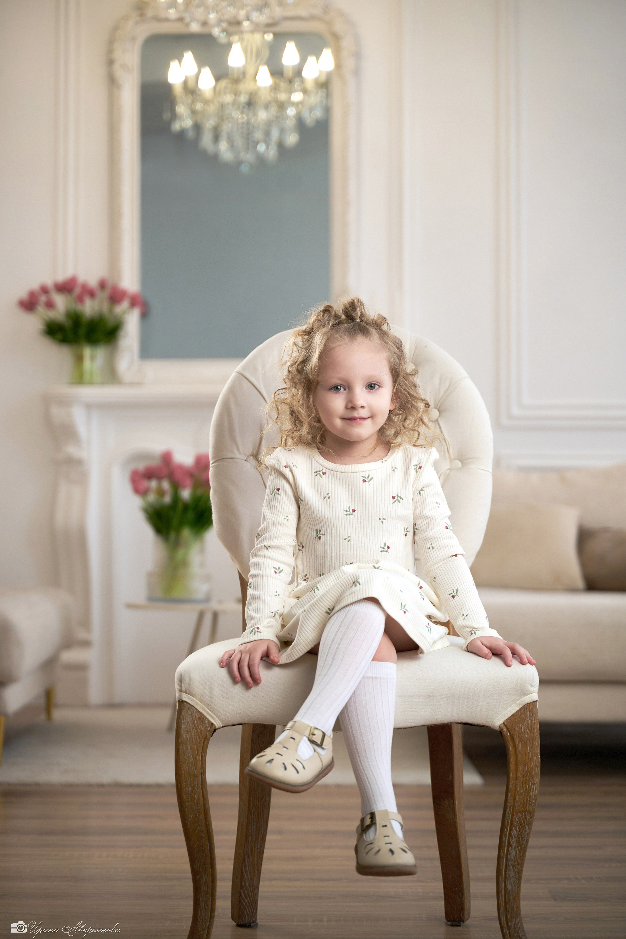 Детская фотосессия с тюльпанами. Фотограф в Ульяновске Ирина Аверьянова