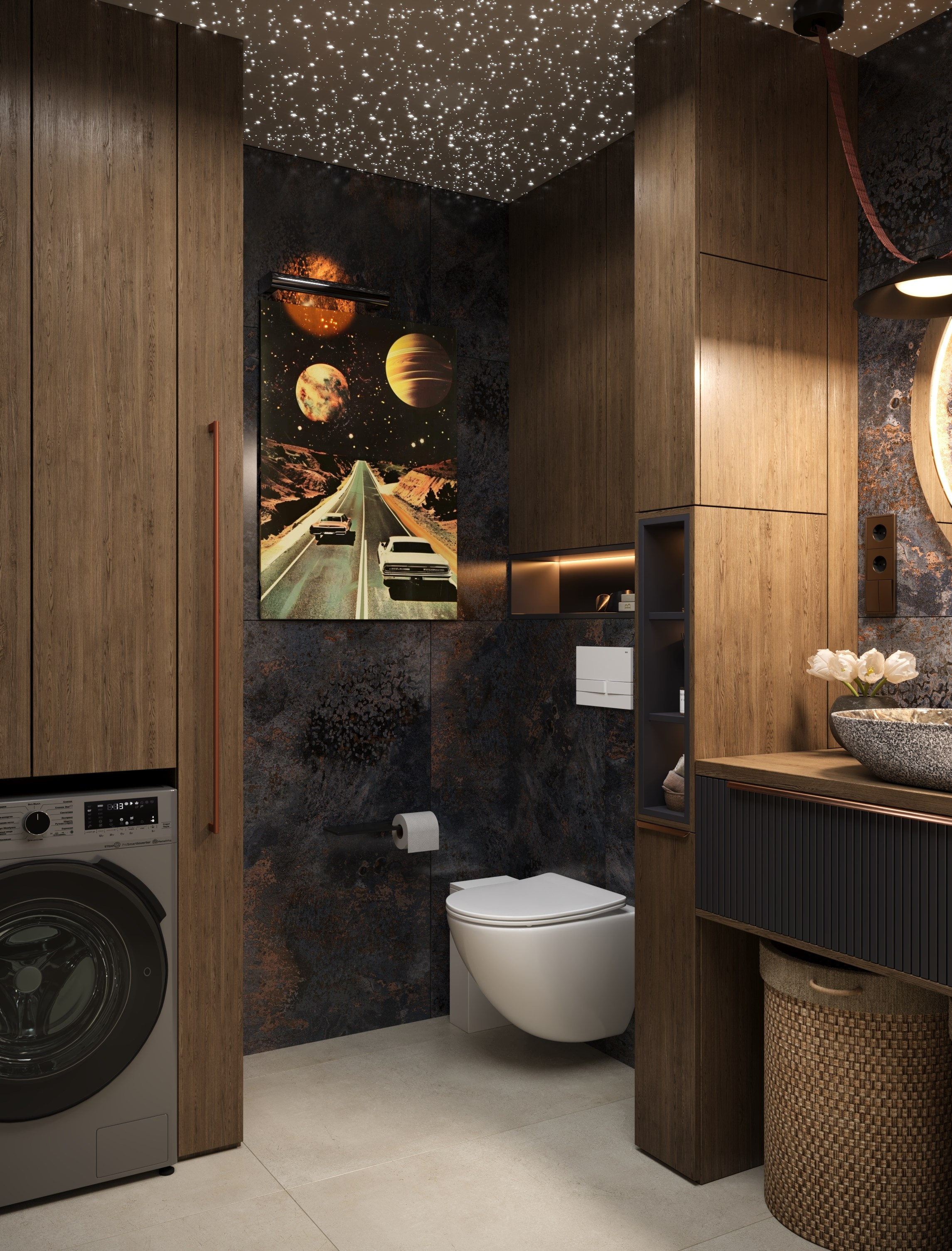 3Д визуализация санузла 6.8 m². Заказать 3Д визуализацию интерьеров — Дарья Веденёва