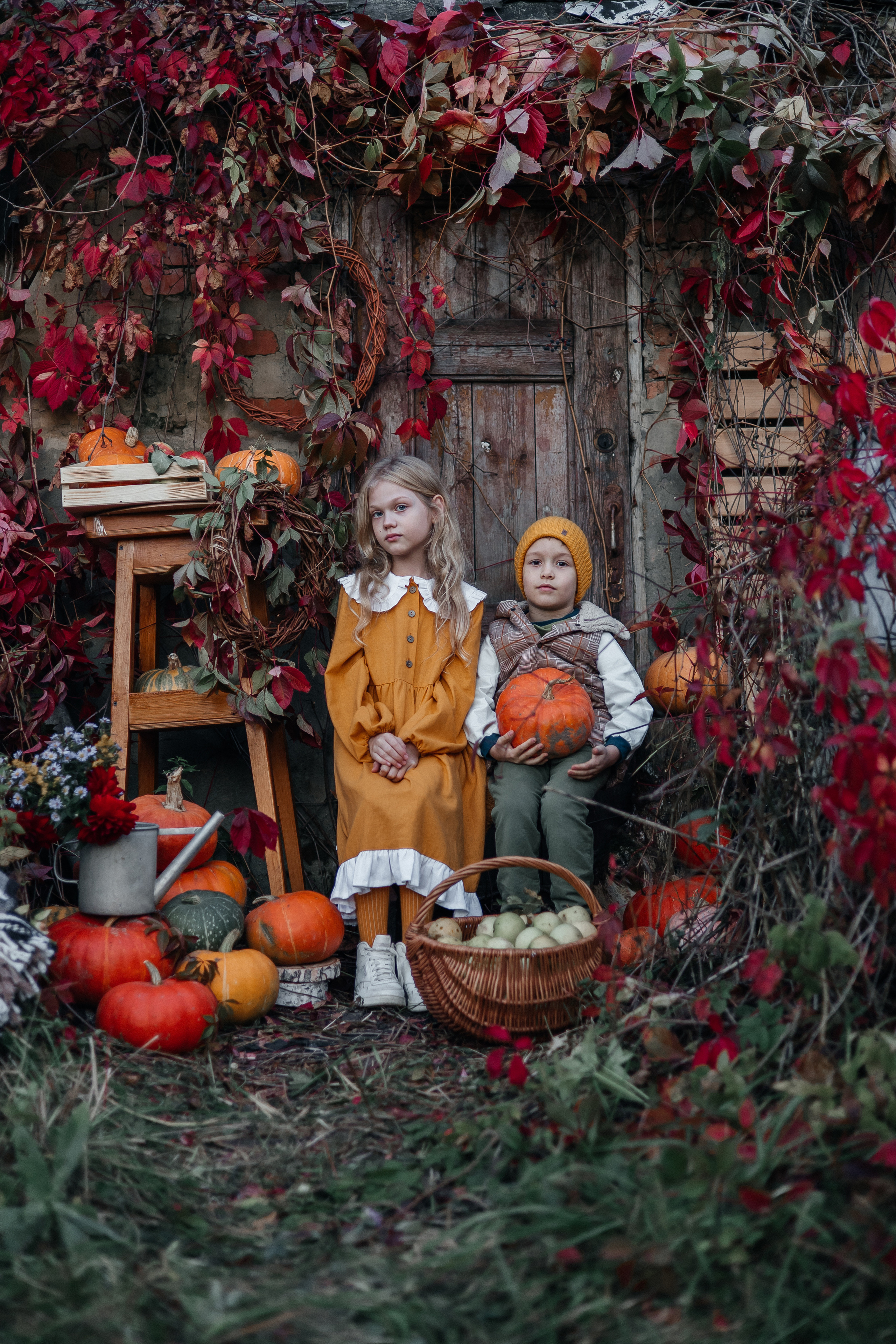 Тыковки и детки. Сказочный фотограф для Вас и Вашей семьи