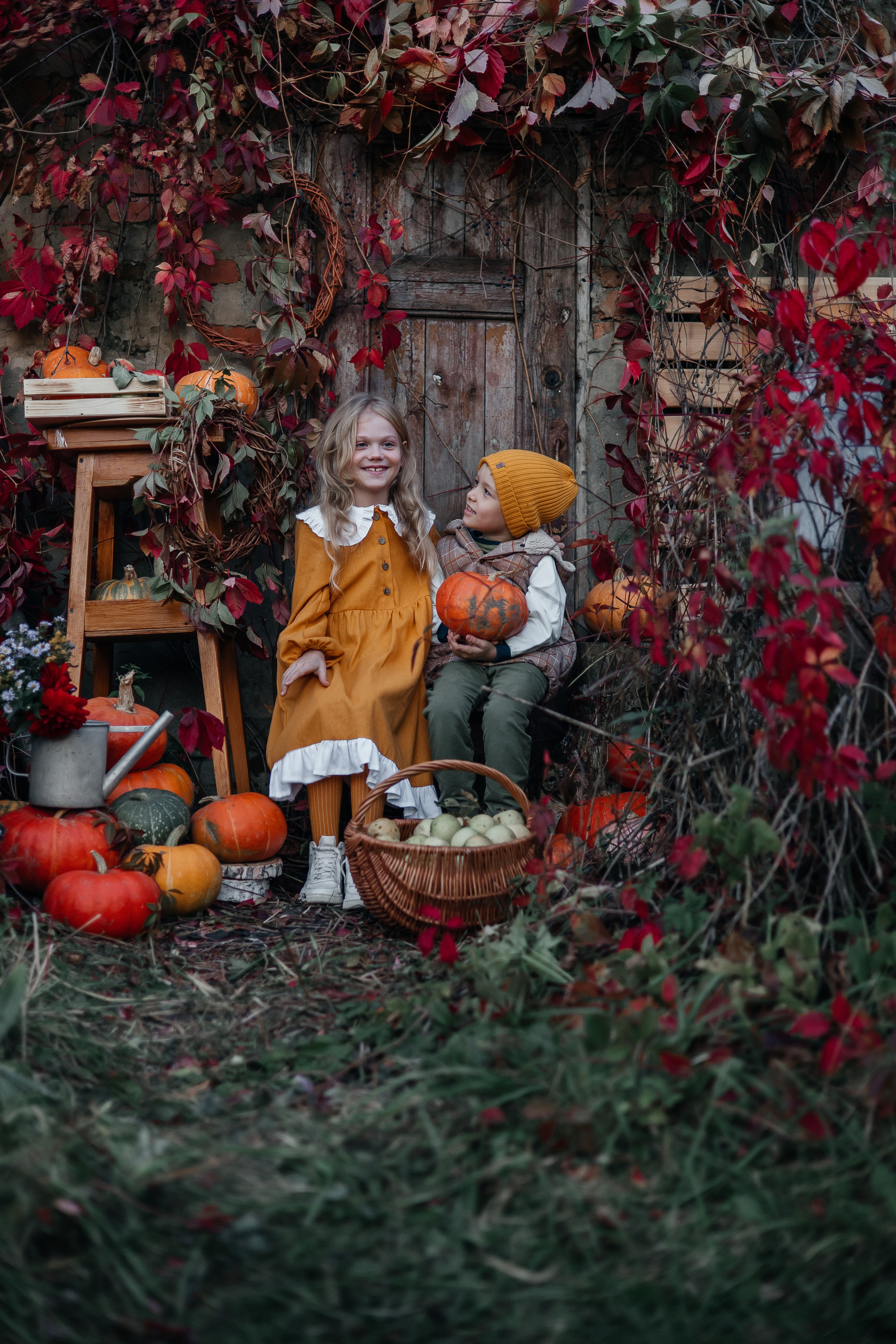 Тыковки и детки. Сказочный фотограф для Вас и Вашей семьи