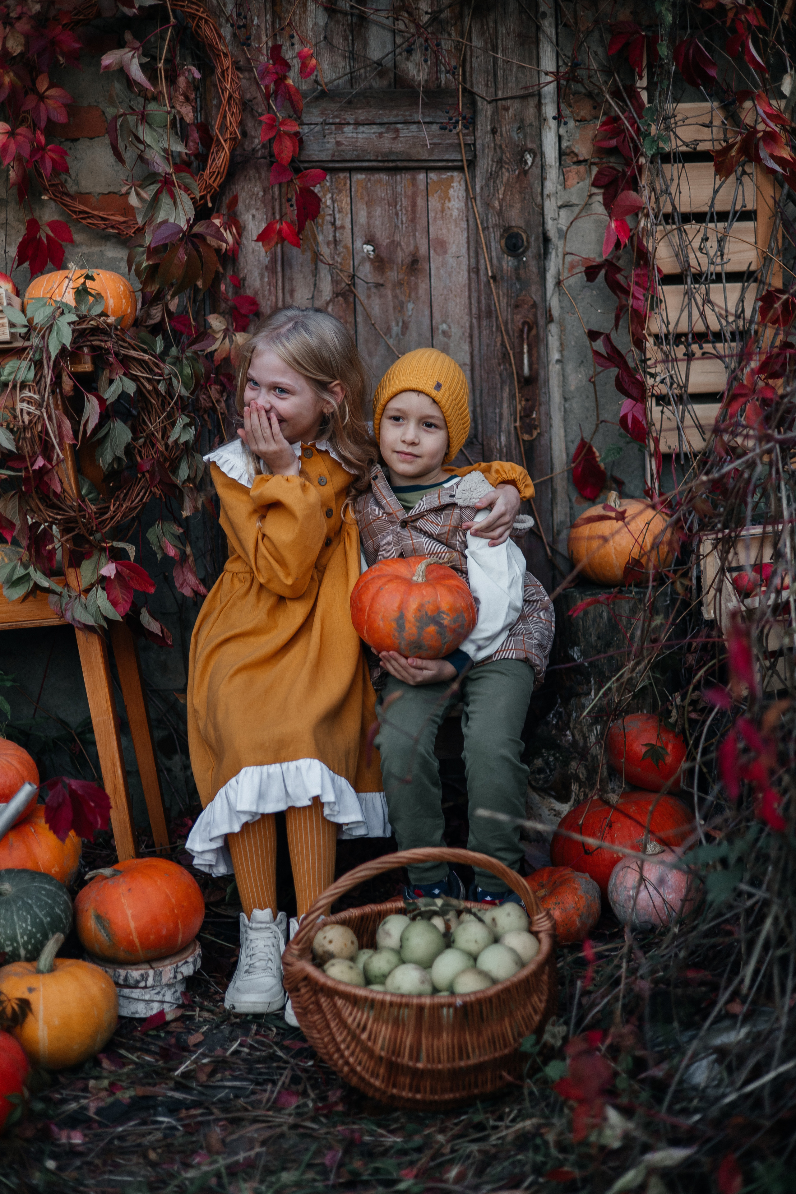 Тыковки и детки. Сказочный фотограф для Вас и Вашей семьи