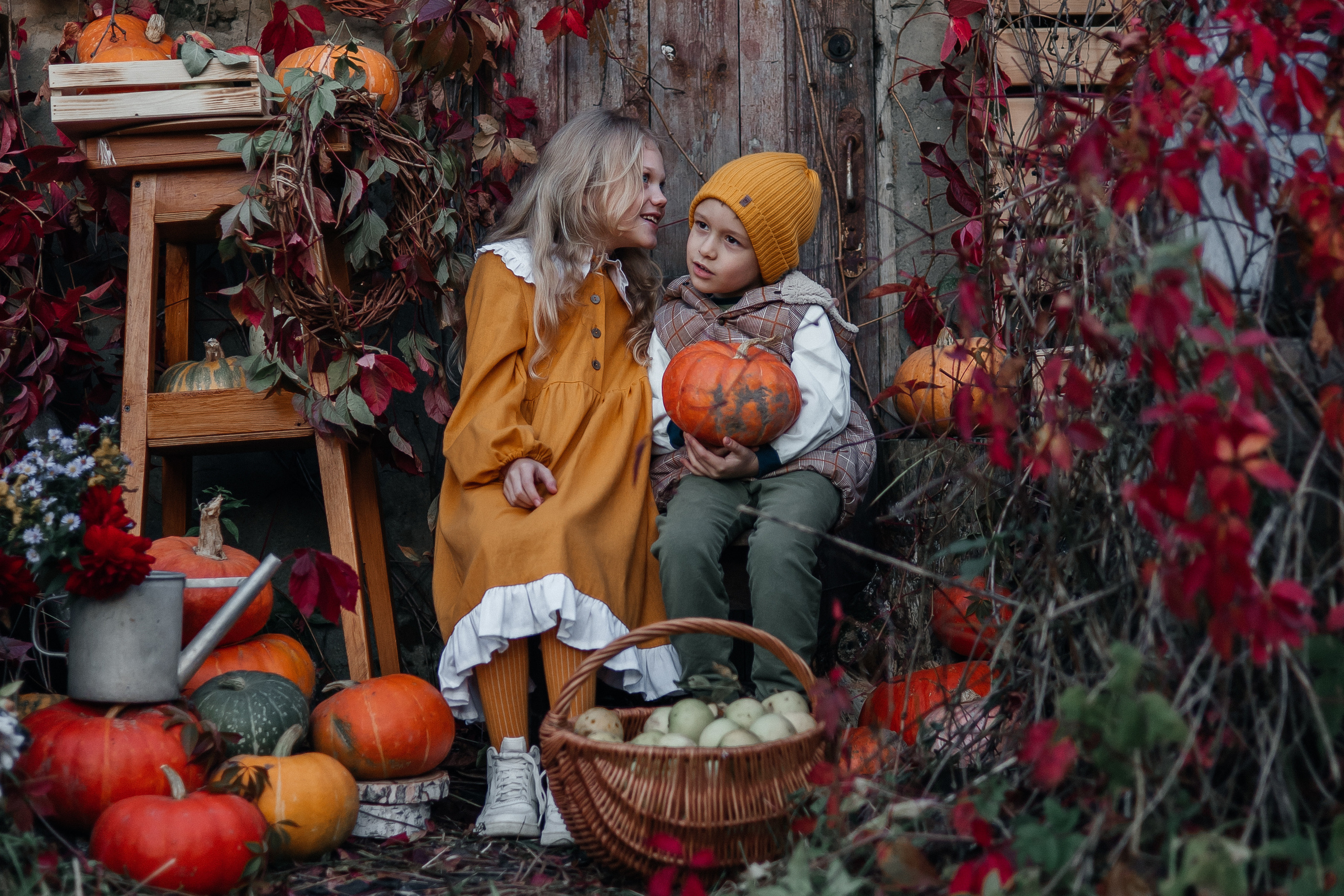Тыковки и детки. Сказочный фотограф для Вас и Вашей семьи