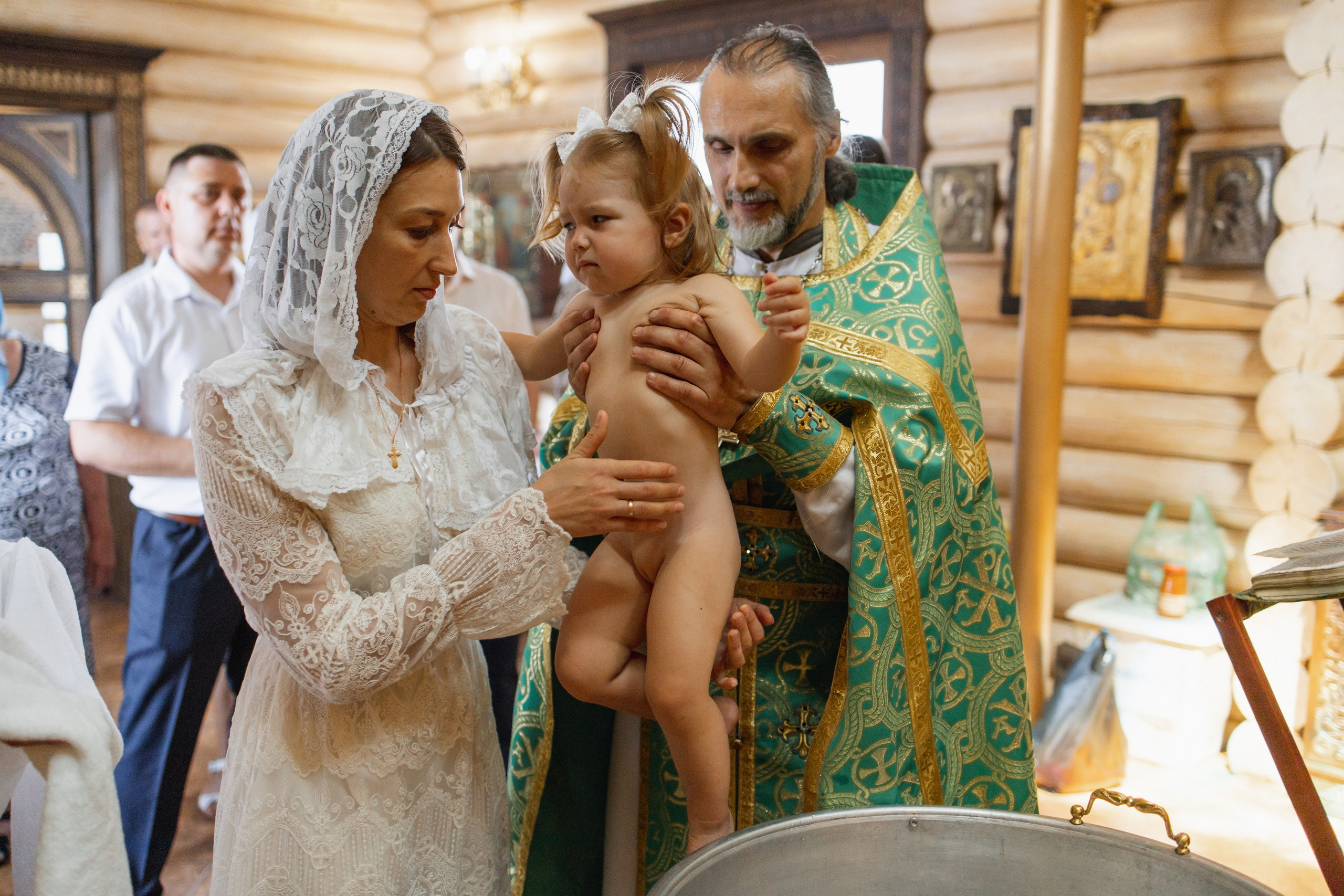 Крещение Дарьи в Храме Сергия Радонежского. Свадебный и семейный фотограф Ольга Разрядова