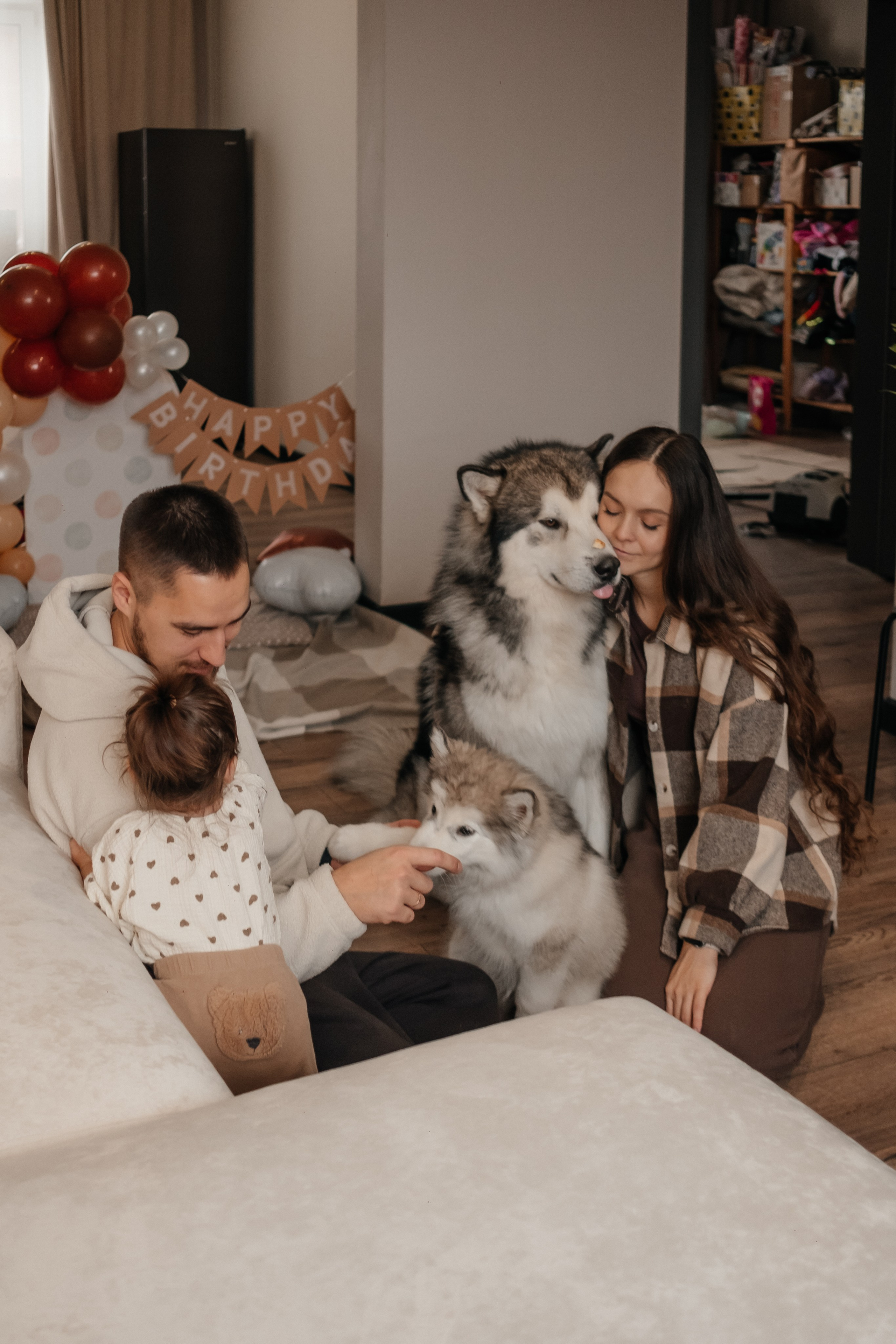 Катя, Саша и Еся | домашняя съемка. Фотограф в Новосибирске Диана Ильиных