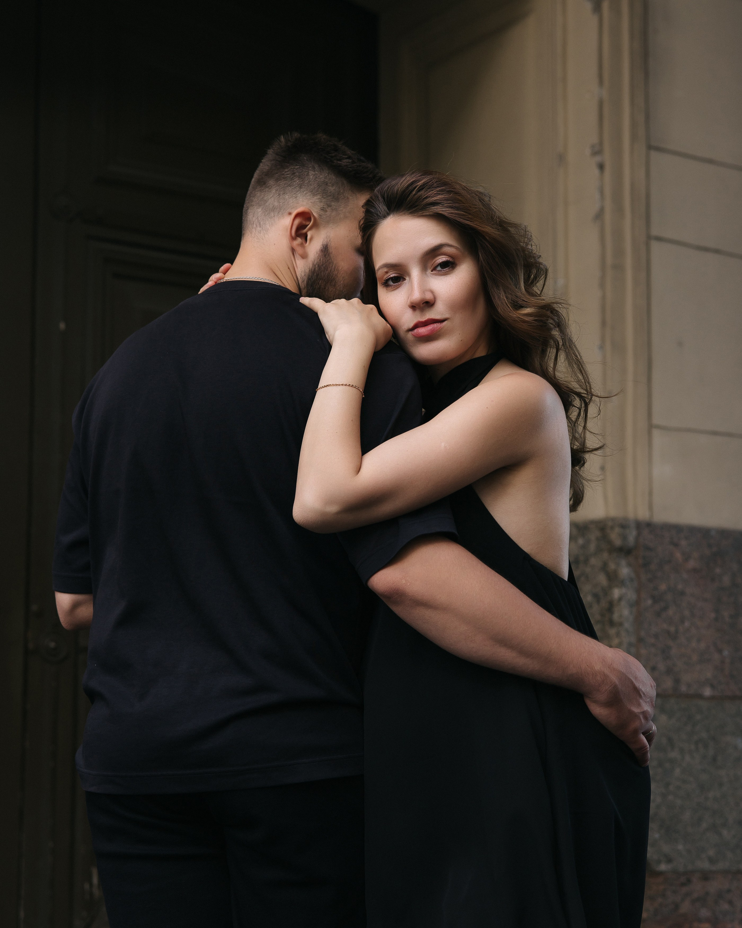Аделя и Александр у зимней канавки ♥. Фотограф Санкт-Петербург. Аврамова Анастасия