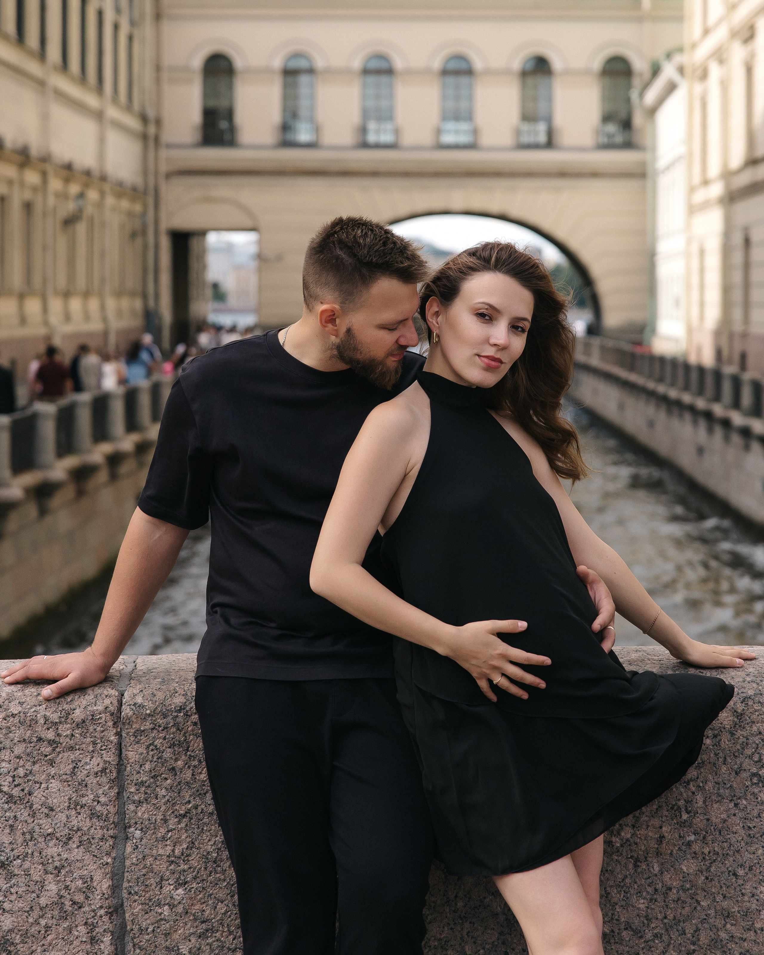 Аделя и Александр у зимней канавки ♥. Фотограф Санкт-Петербург. Аврамова Анастасия