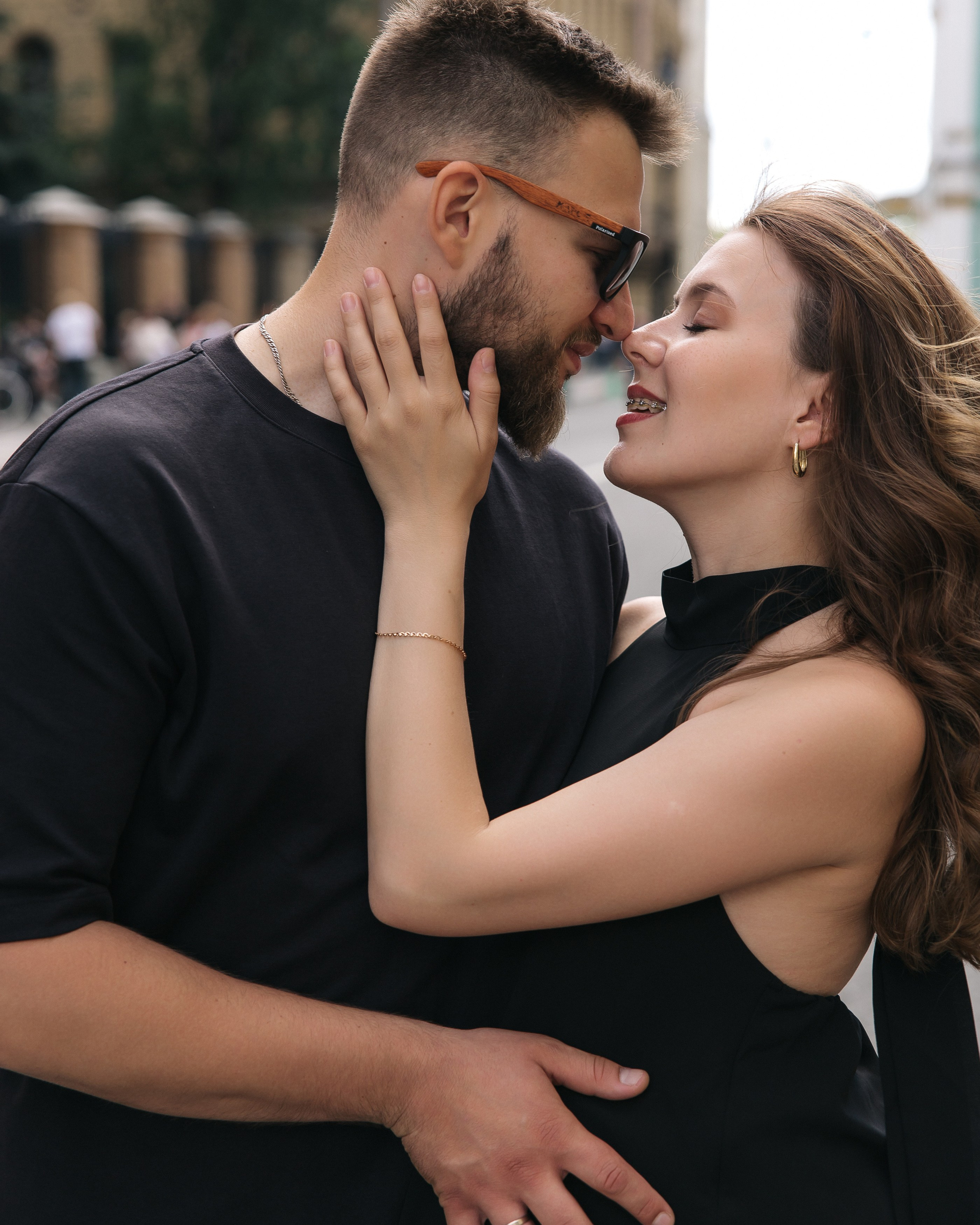 Аделя и Александр у зимней канавки ♥. Фотограф Санкт-Петербург. Аврамова Анастасия