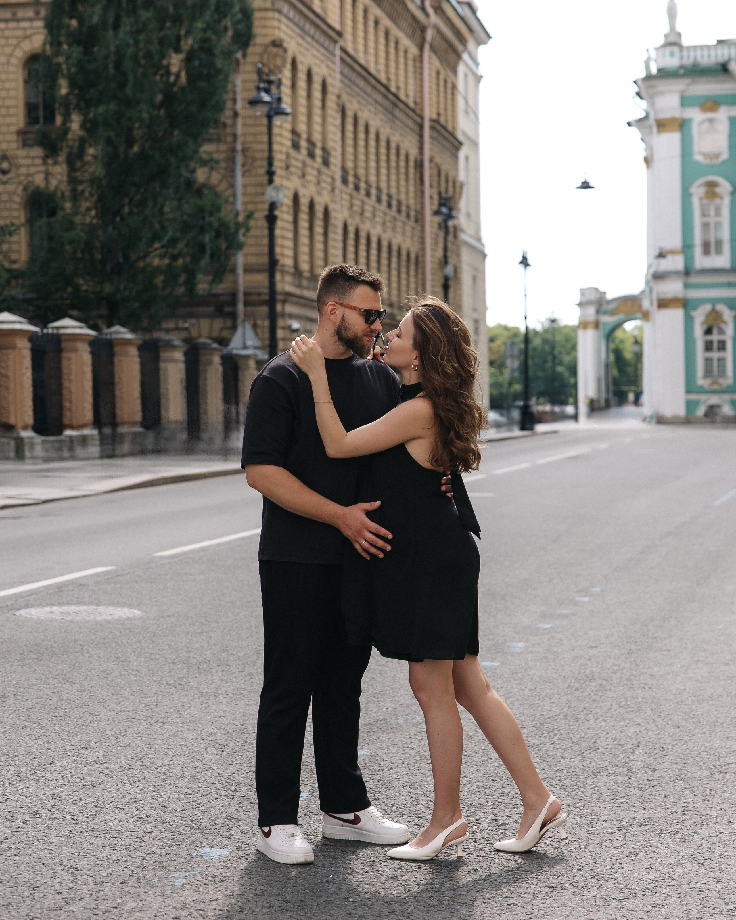 Аделя и Александр у зимней канавки ♥. Фотограф Санкт-Петербург. Аврамова Анастасия