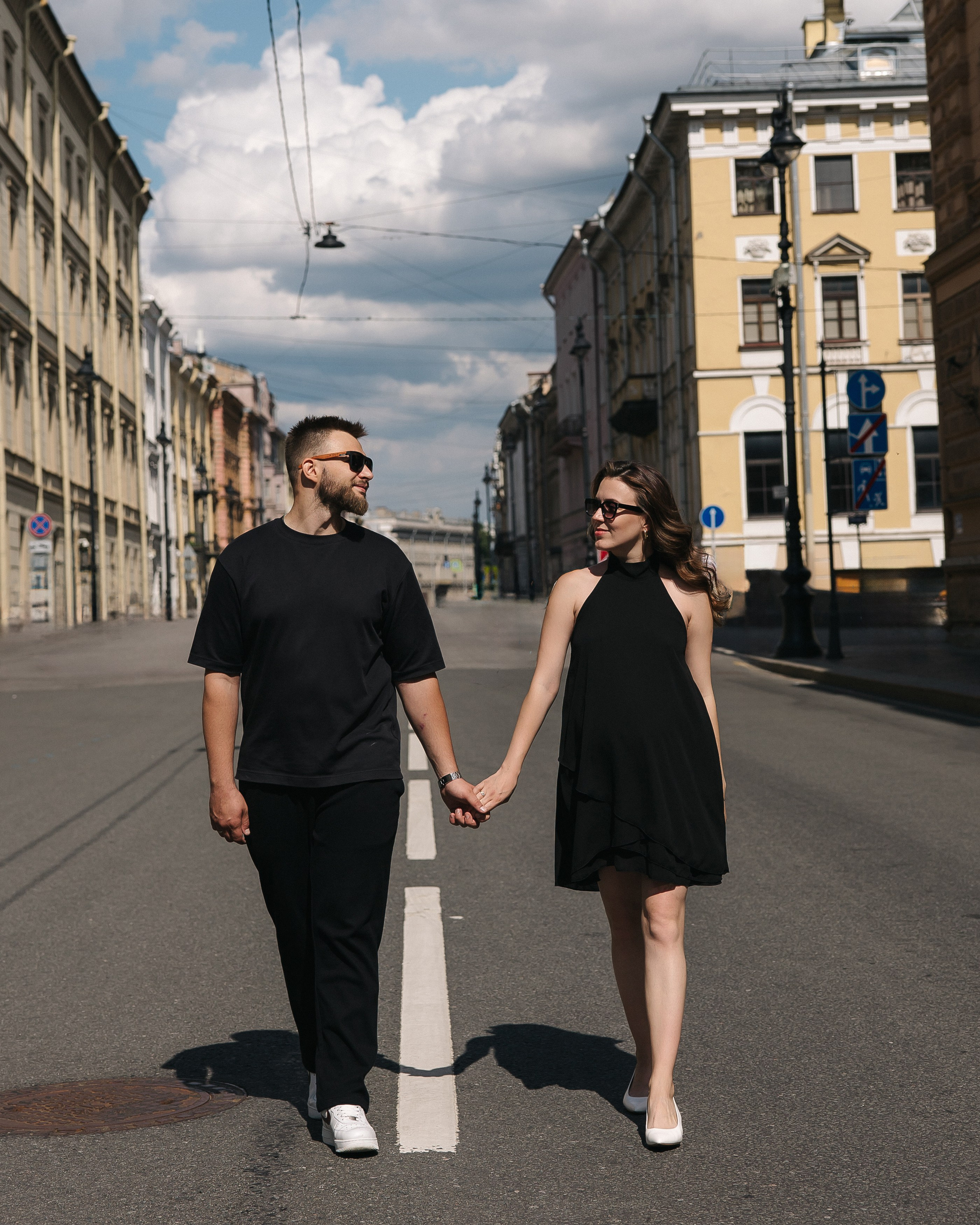 Аделя и Александр у зимней канавки ♥. Фотограф Санкт-Петербург. Аврамова Анастасия