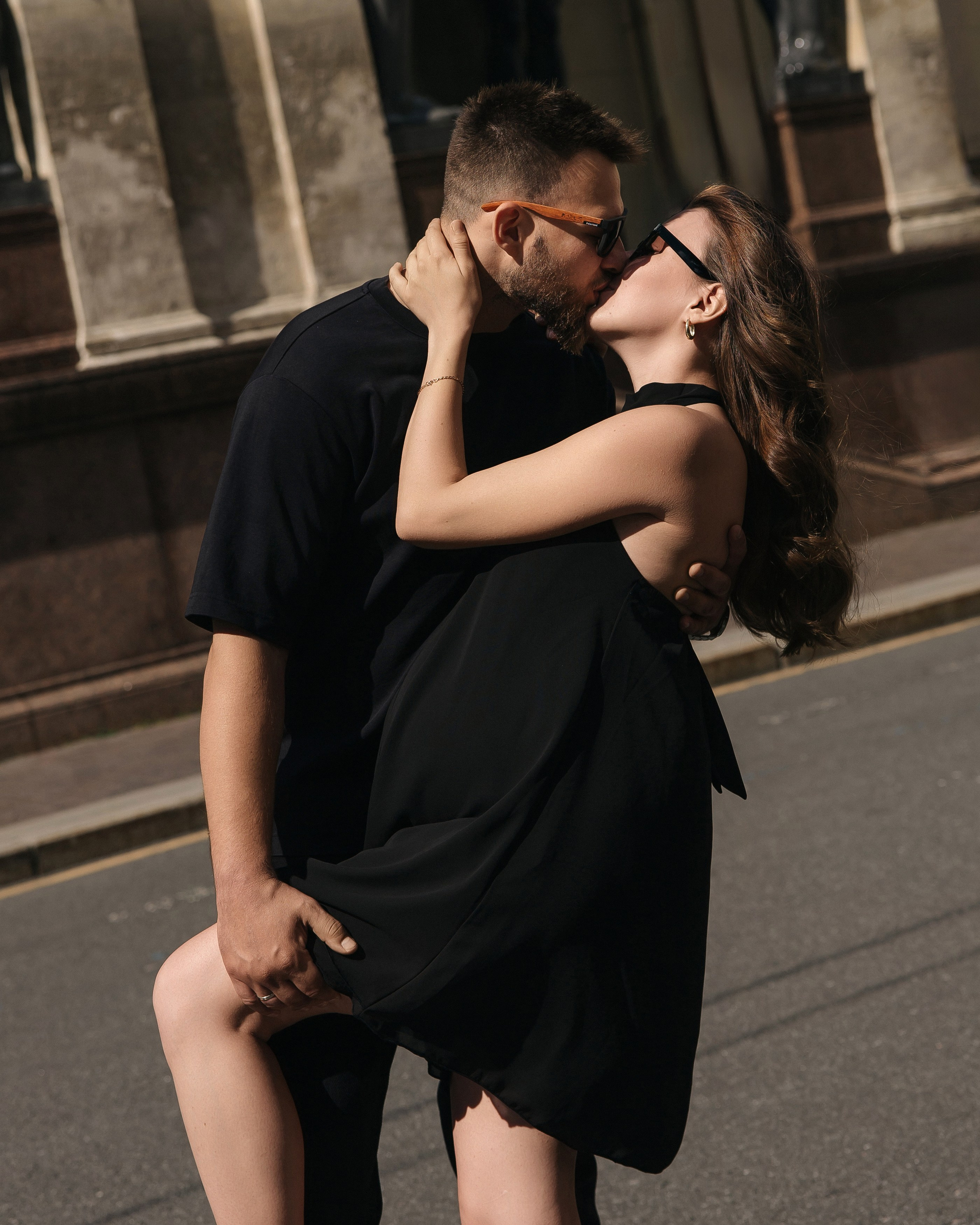 Аделя и Александр у зимней канавки ♥. Фотограф Санкт-Петербург. Аврамова Анастасия
