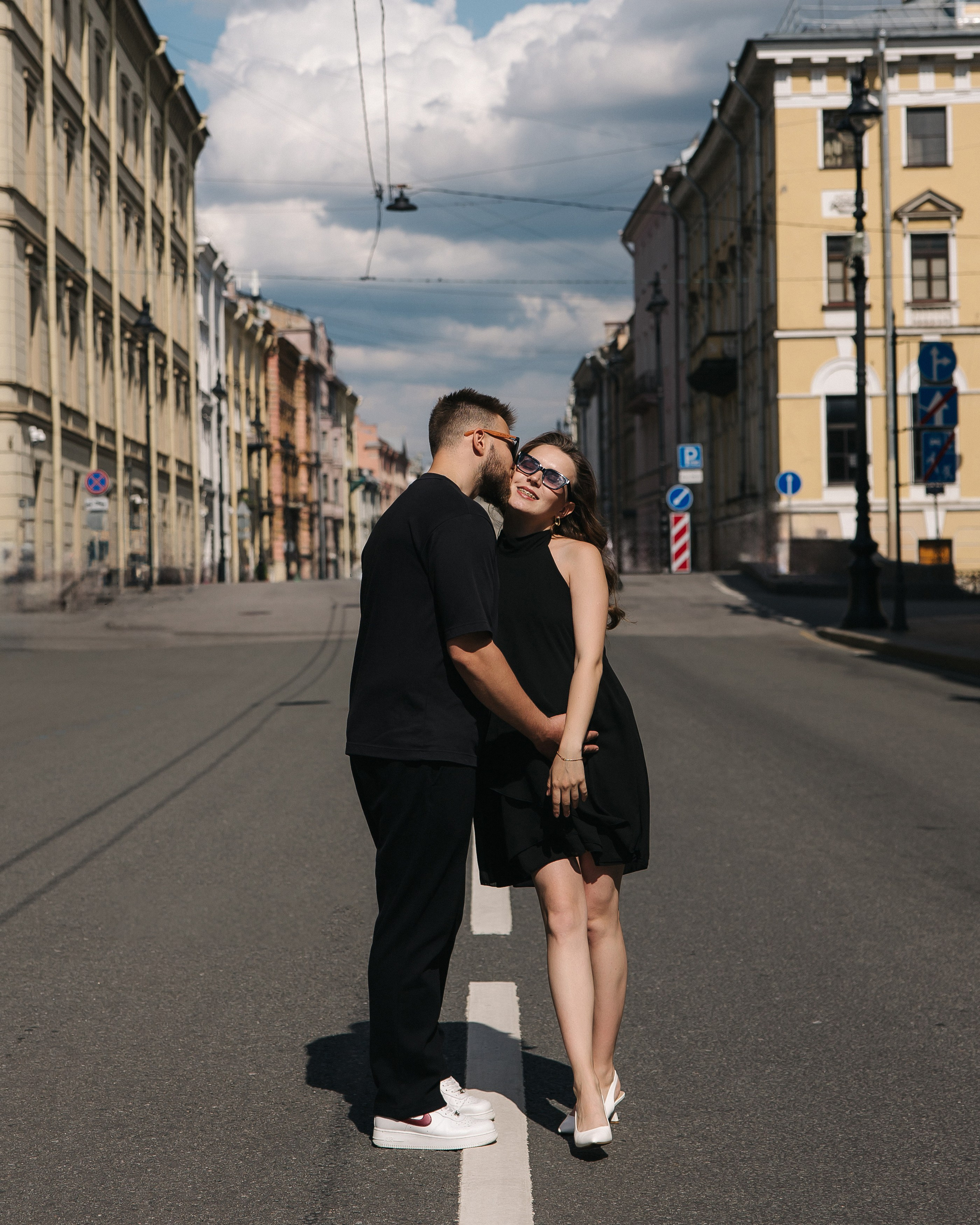 Аделя и Александр у зимней канавки ♥. Фотограф Санкт-Петербург. Аврамова Анастасия