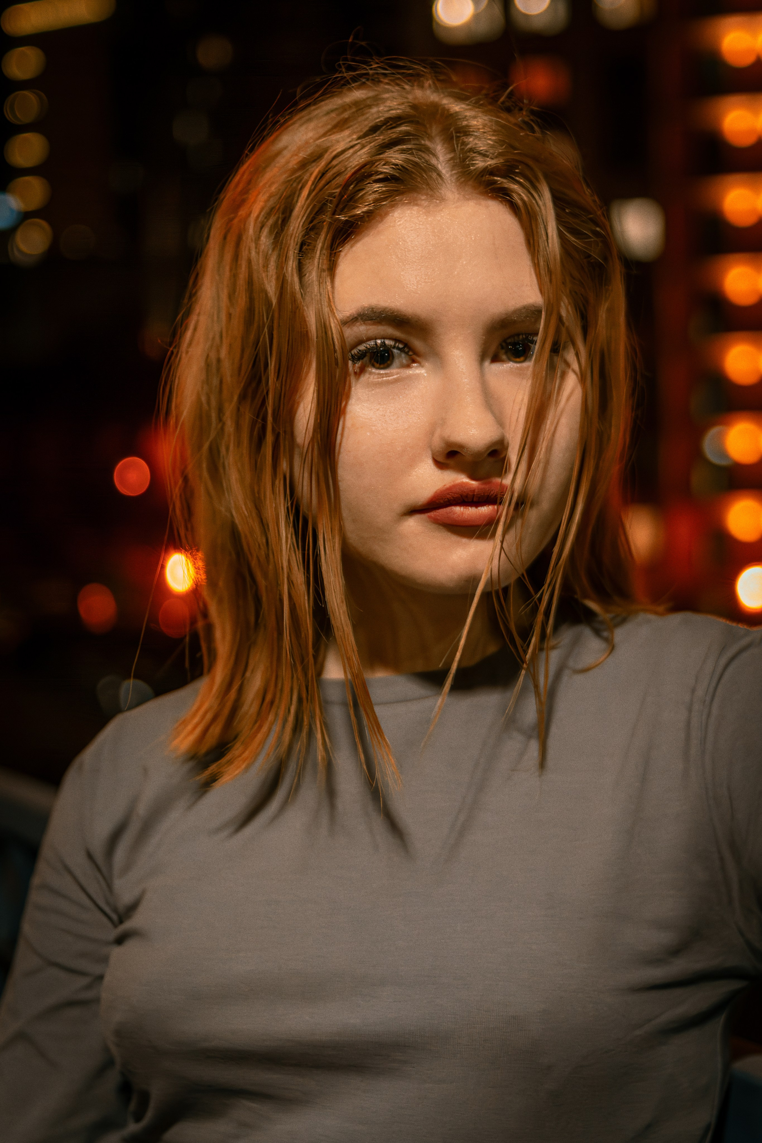 Ночь. Фотограф в Новокузнецке