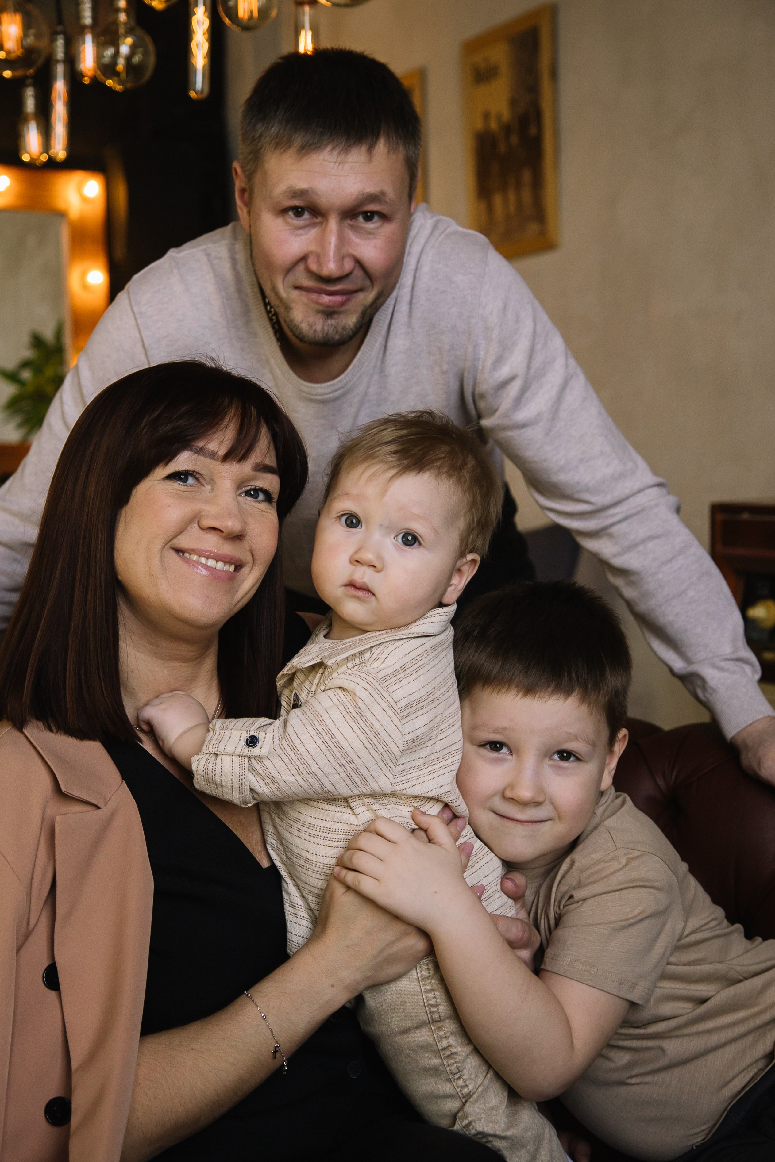 Семейная съемка в Томской фотостудии. Семейный фотограф в Томске Максимова Екатерина