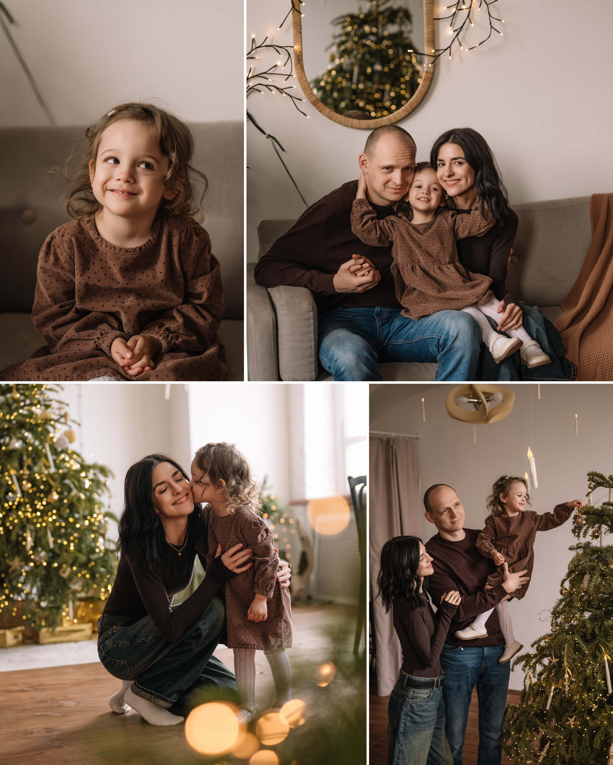 Новогодняя семейная фотосессия. Свадебный и семейный фотограф в Краснодаре Алина Мельник