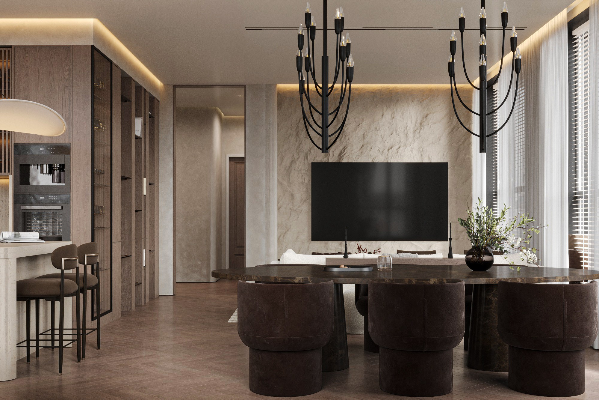 ЖК Вест Гарден кв. 135 м². Ксения. 3D‑визуализатор